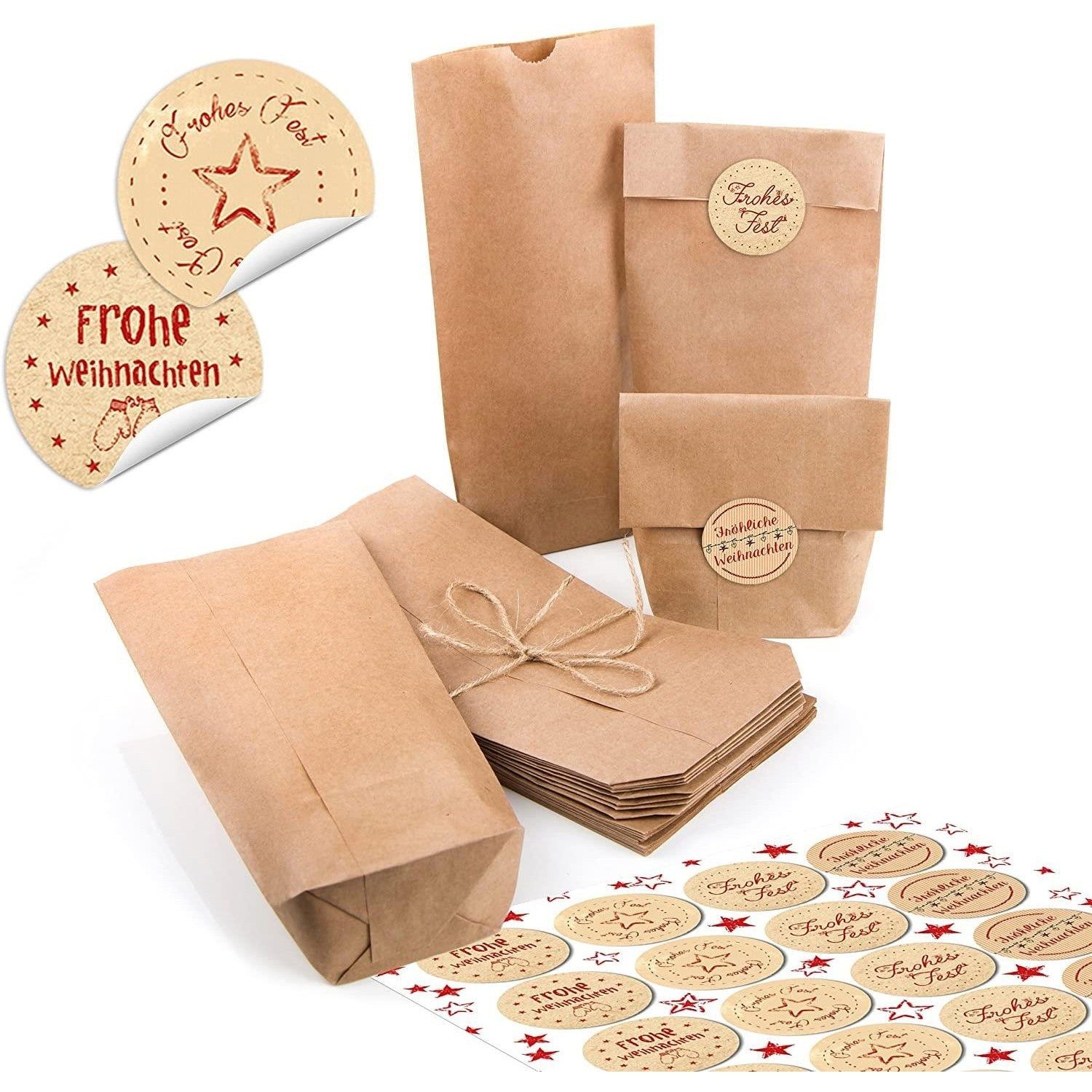 Logbuch-Verlag Dekofigur Kleine braune Papiertüten 10,7 x 22 cm – natur Kra günstig online kaufen