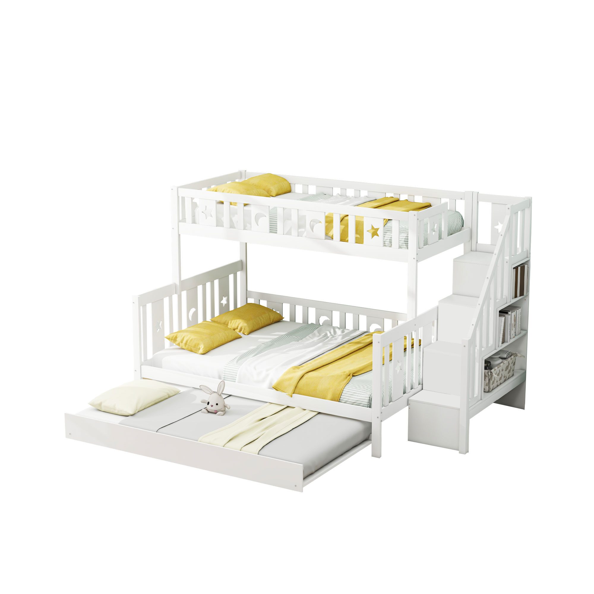 Ulife Etagenbett Massivholz Kinderbett 90x200/140x200cm, mit günstig online kaufen