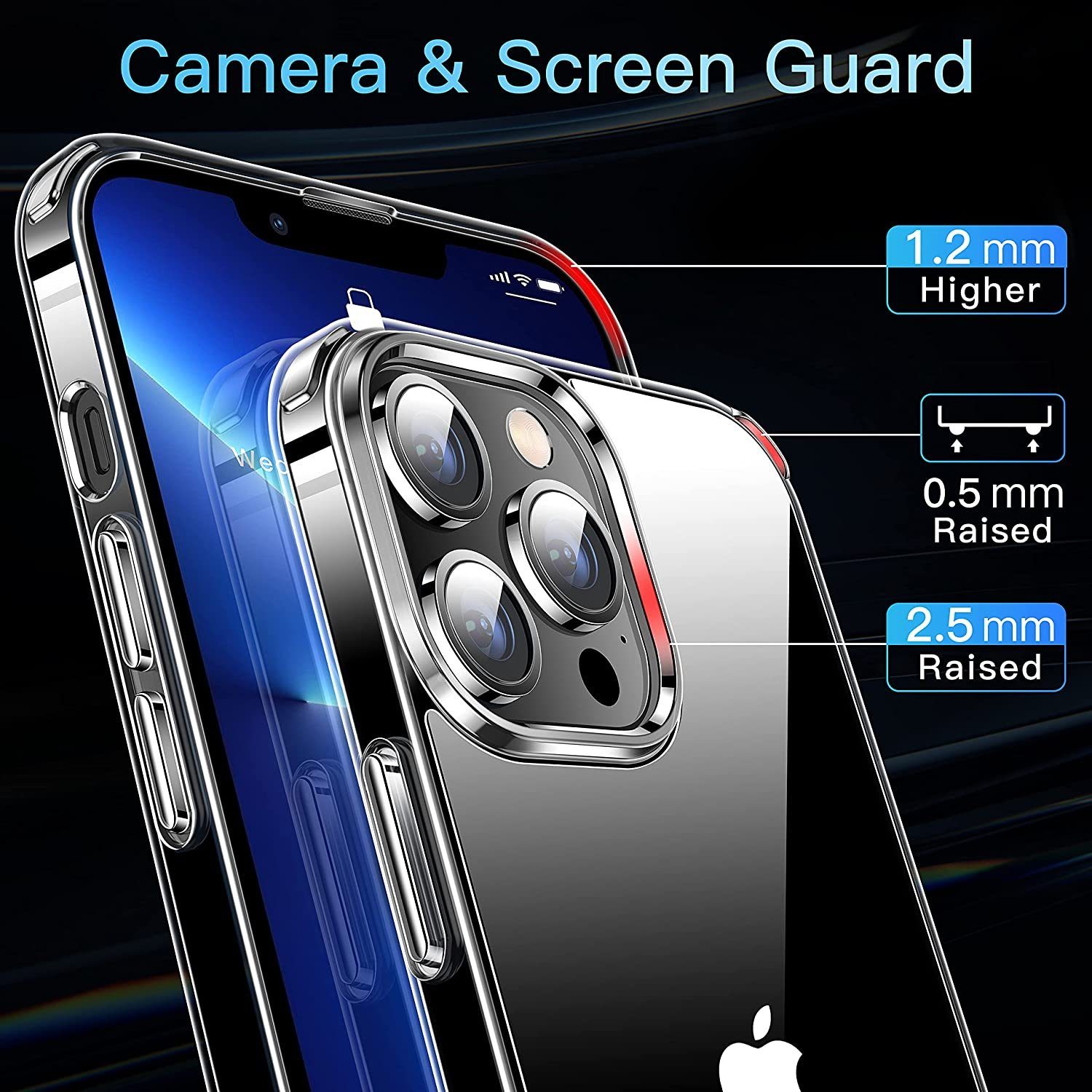 Handyhülle Hülle für Apple iPhone 13 / Pro / Max / Mini Silikon Schutz Handyhülle Case Tasche Klar Slim – Bild 4 von 5