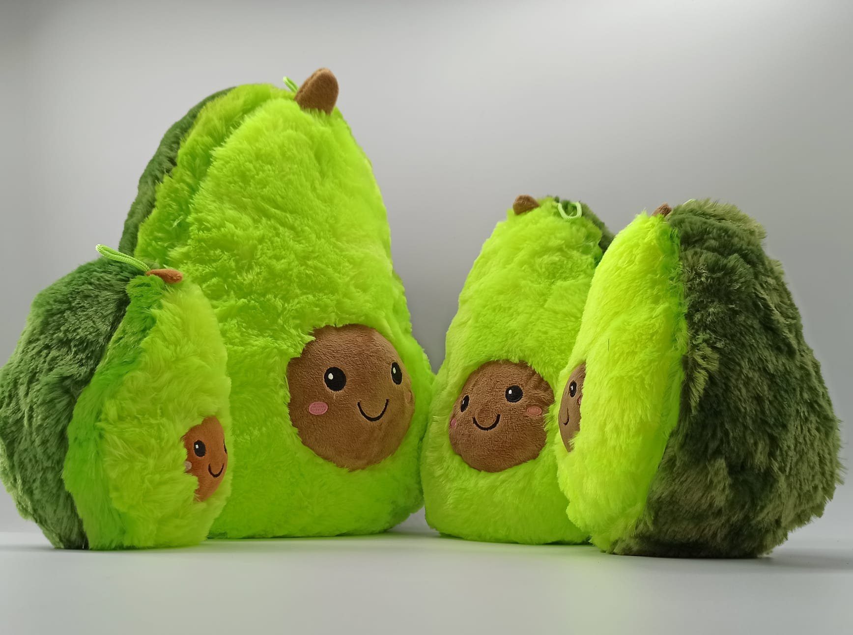 soma Kuscheltier süße Avocado 50 cm Lebensmittel Früchte grün Gesicht,  Super weicher Plüsch Stofftier Kuscheltier für Kinder zum spielen