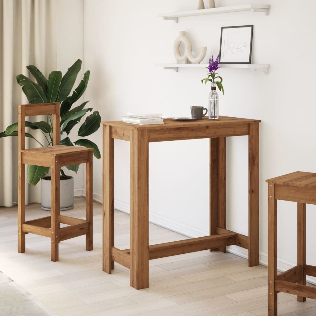 vidaXL Esstisch Bartisch Artisan-Eiche 102x50x103,5 cm günstig online kaufen