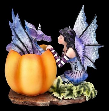 Figuren Shop GmbH Fantasy-Figur Elfen Figur mit Drache - Halloween Hide and Seek - Amy Brown - Deko