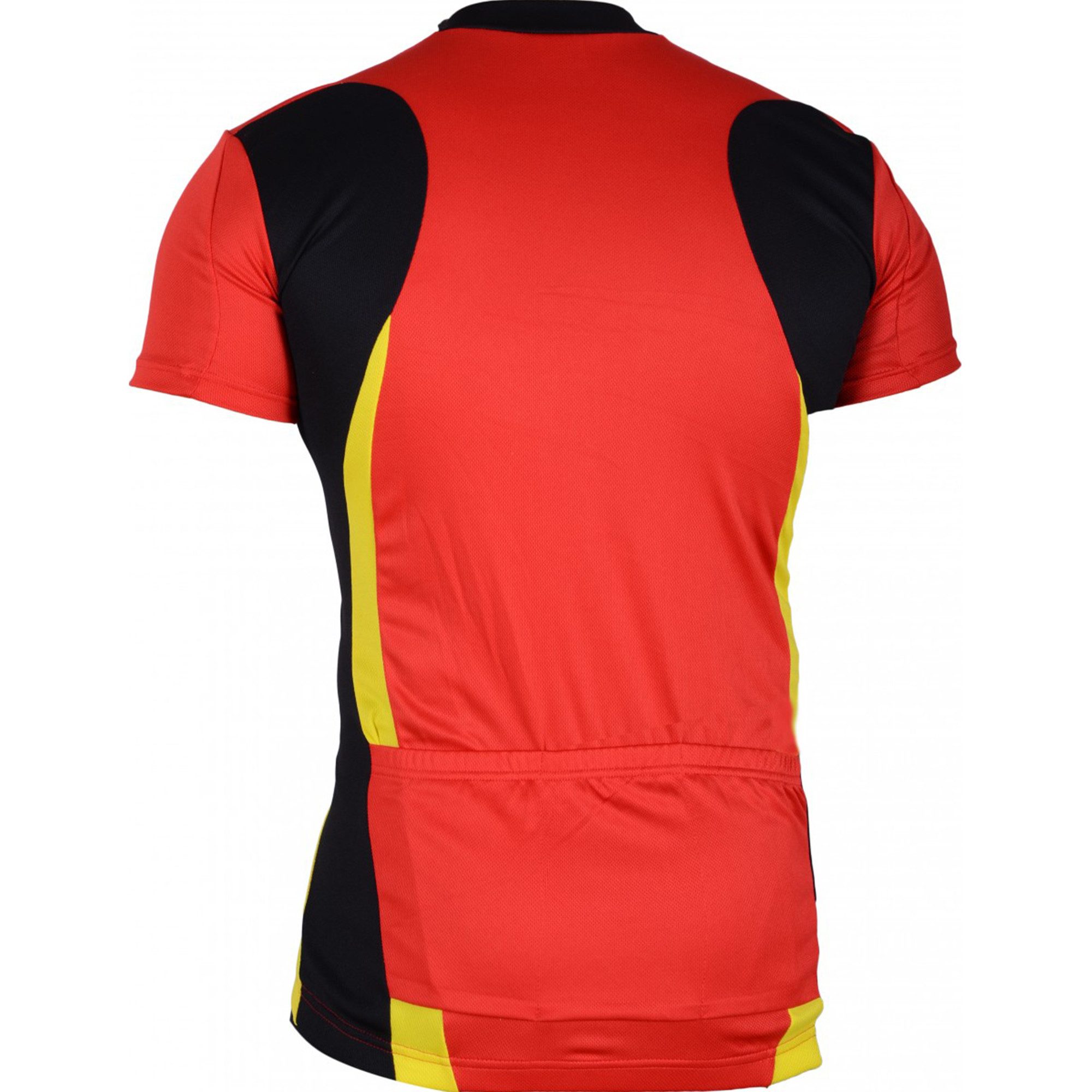 German Wear Radtrikot 295 Jersey Red/Yellow Herren Radler Jersey Rot/Neongelb