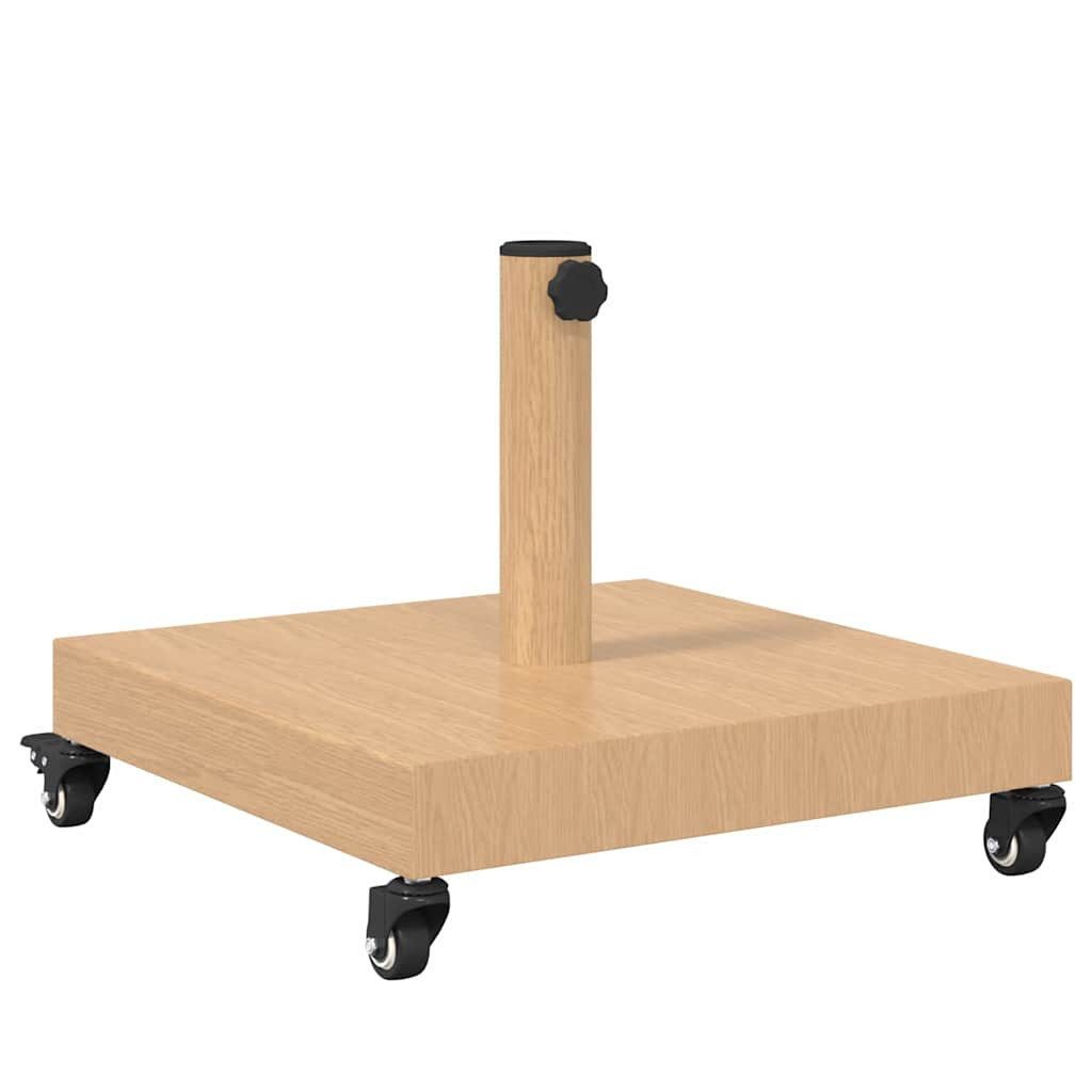 vidaXL Schirmhalter Подставка для зонтов für den Außenbereich Helles Holz, 1 tlg.