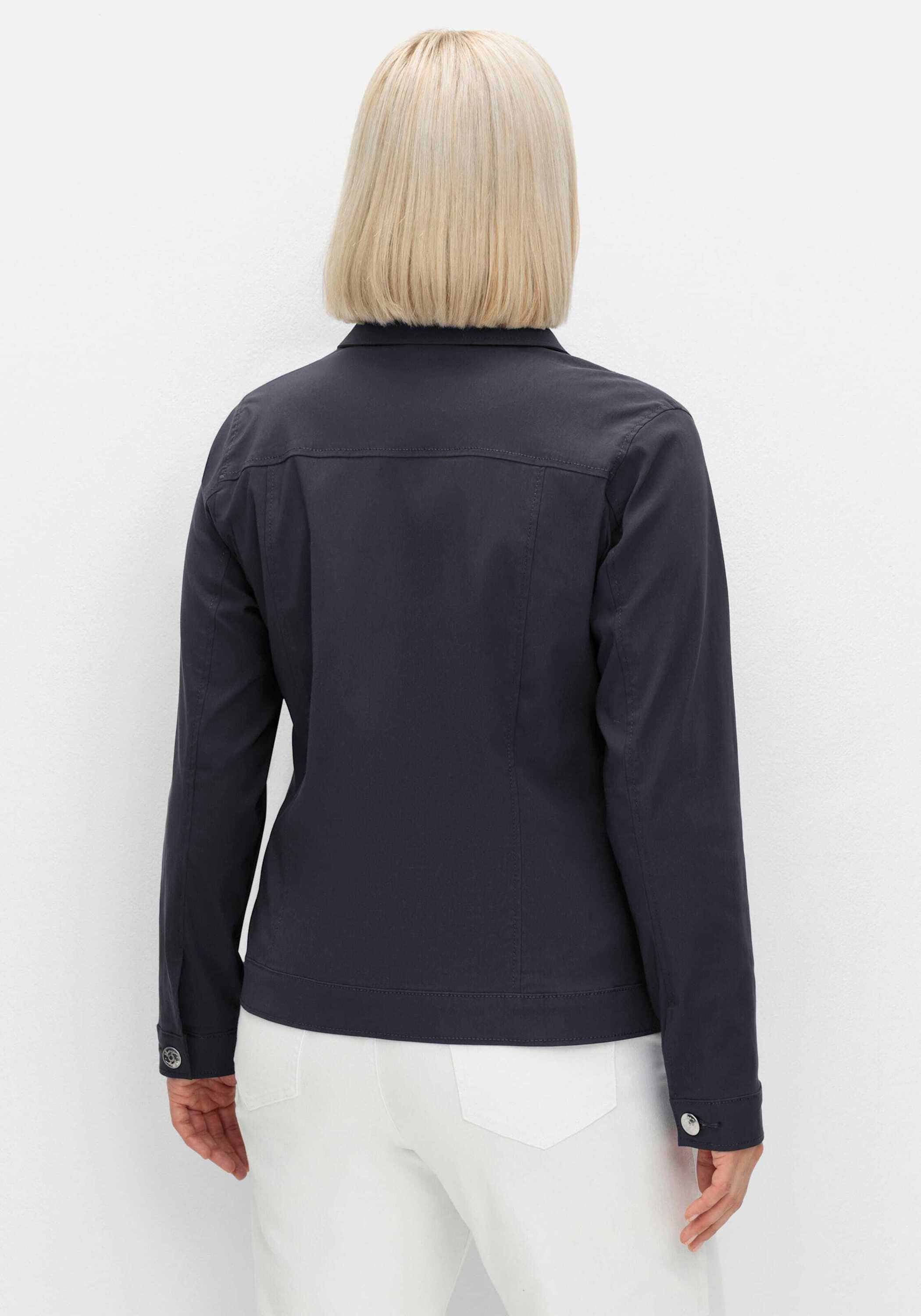 Sheego Allwetterjacke Kurzjacke Langarm aus Bengalin, in taillierter Form günstig online kaufen