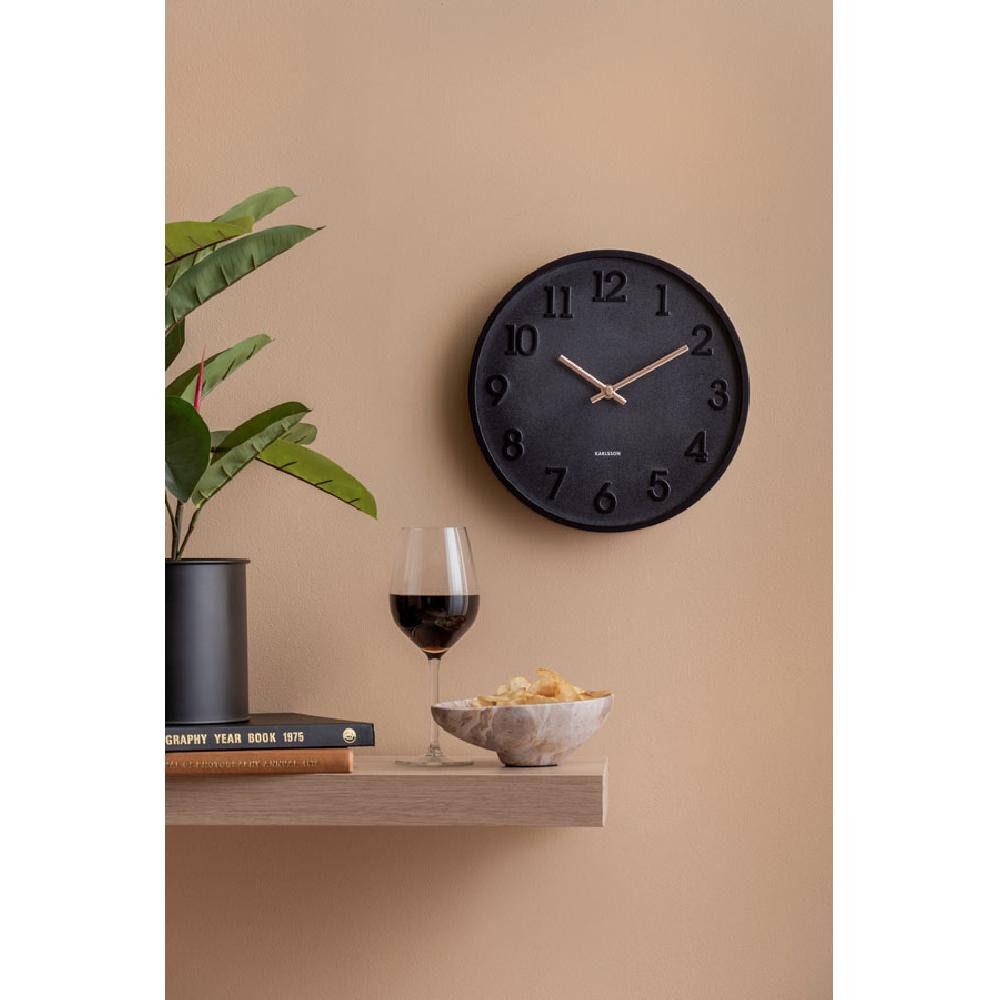 Karlsson Uhr Wanduhr Calma Schwarz – Bild 5 von 5