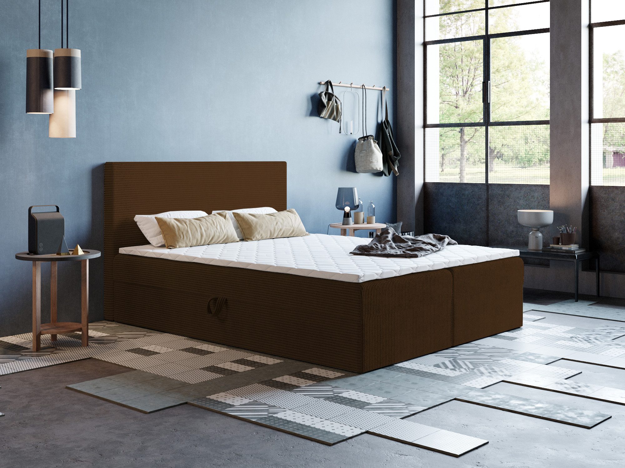 Godre Boxspringbett 180x180 cm - mit günstig online kaufen