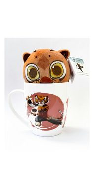 DreamWorks Tasse Keramik 300 ml + Plüschtier Tigress Tiger little Dreamers Geschenk Set, 2-teilig