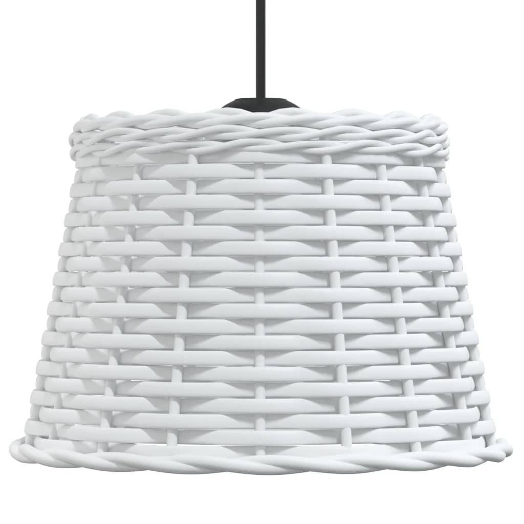 vidaXL Lampenschirm Lampenschirm Weiß Ø25x17 cm Korbweide – Bild 4 von 5