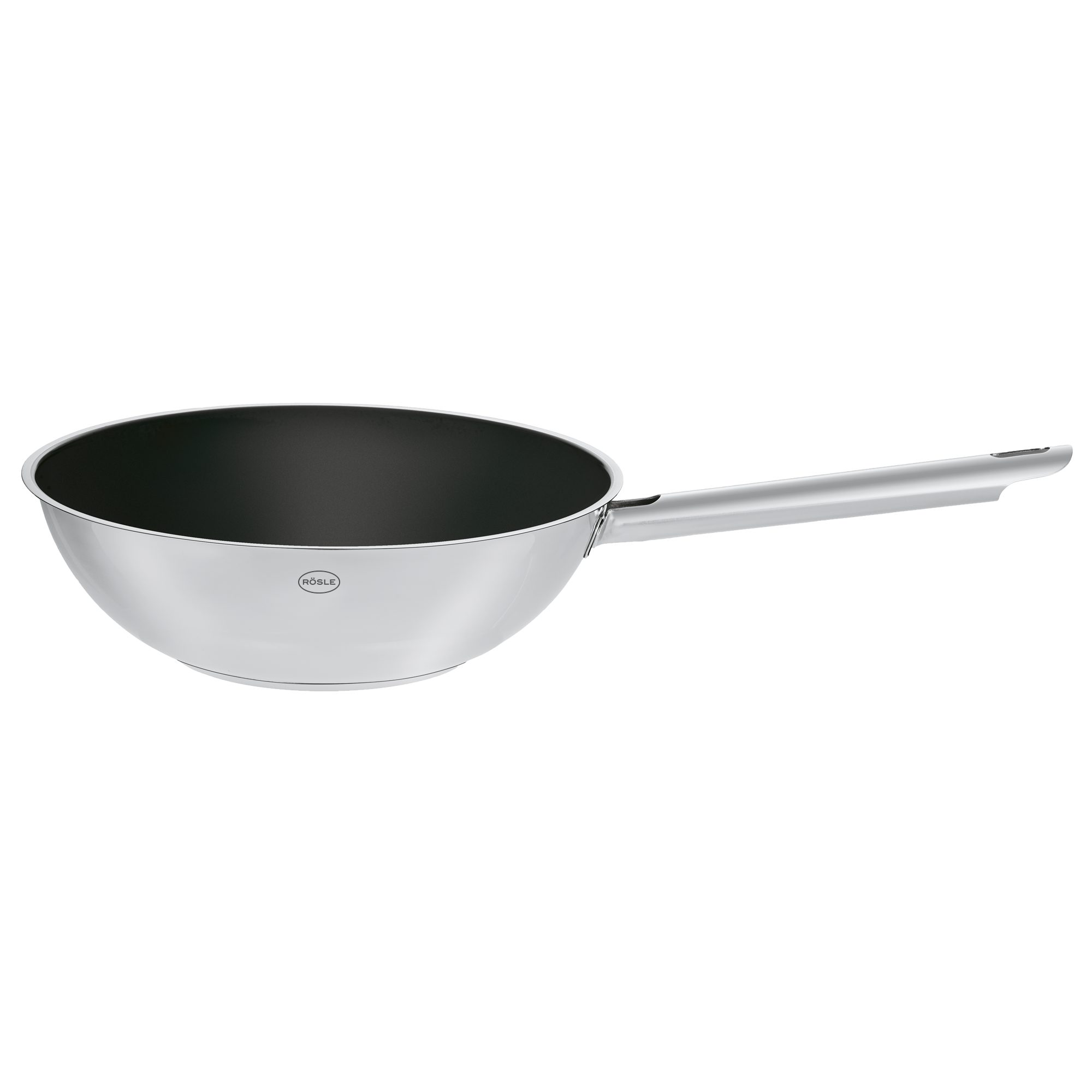 RÖSLE Wok PUREELEMENTS Ø 28 cm Keramik ProCeraPlus, Edelstahl 18/10 (1-tlg)