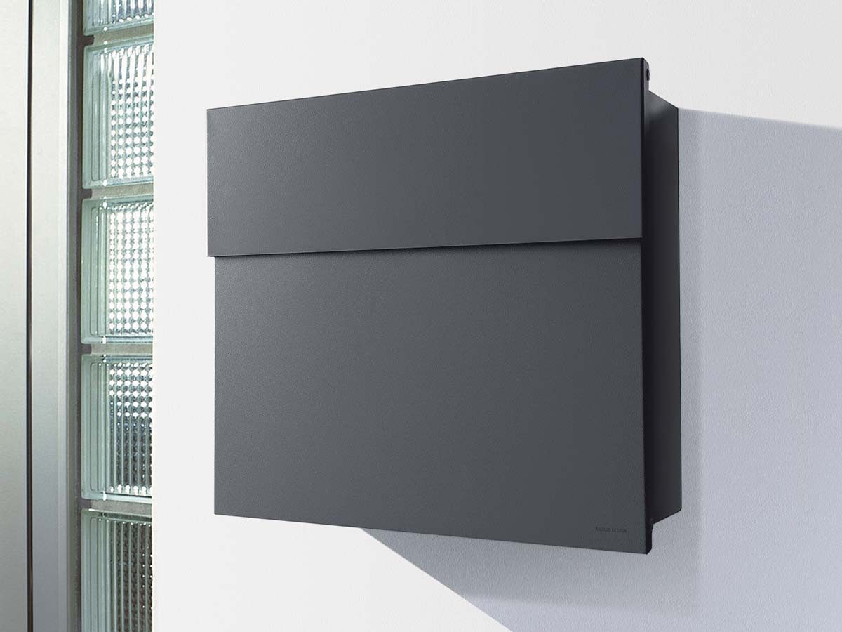 Radius Briefkasten Letterman 4 Anthrazit (RAL 7016) inkl. LED Licht – Bild 3 von 5