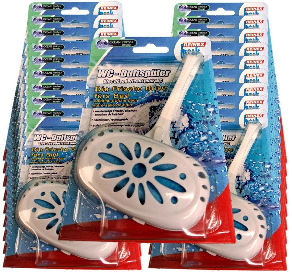 Reinex WC-Duftspüler WC- FRISCH-AKTIV -DUFTSPÜLER, mit Einhänger (18-St), Ocean