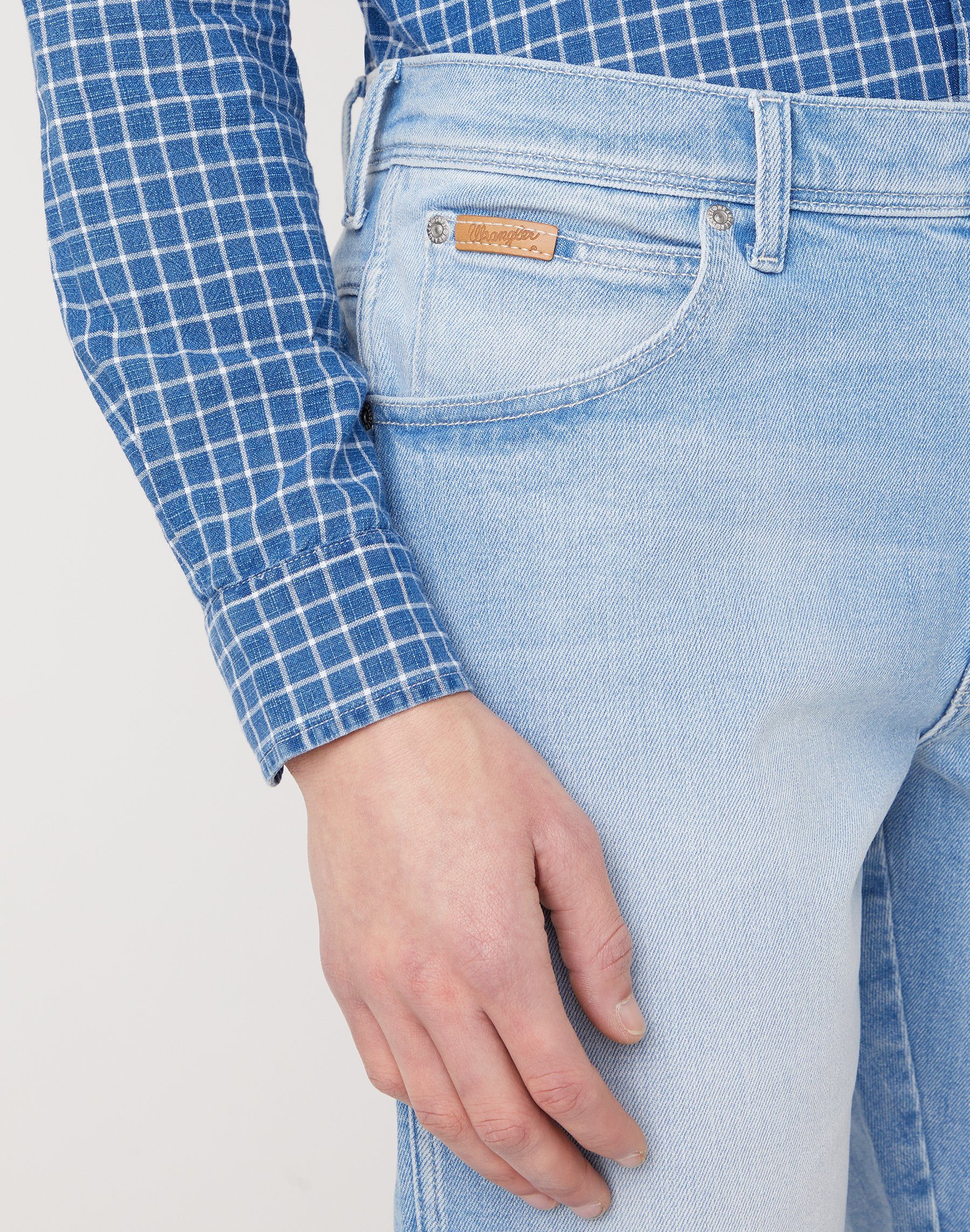 TEXAS WRANGLER Wrangler blue clear 5-Pocket-Jeans SHORTS W11CZH280