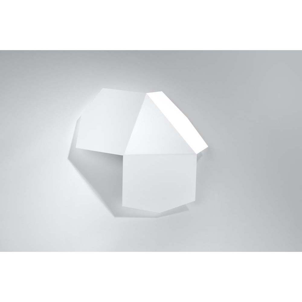 etc-shop Design Weiß Stahl cm Wohnzimmer nicht Leuchtmittel H Wandleuchte, Wandlampe Wandleuchte inklusive, 32