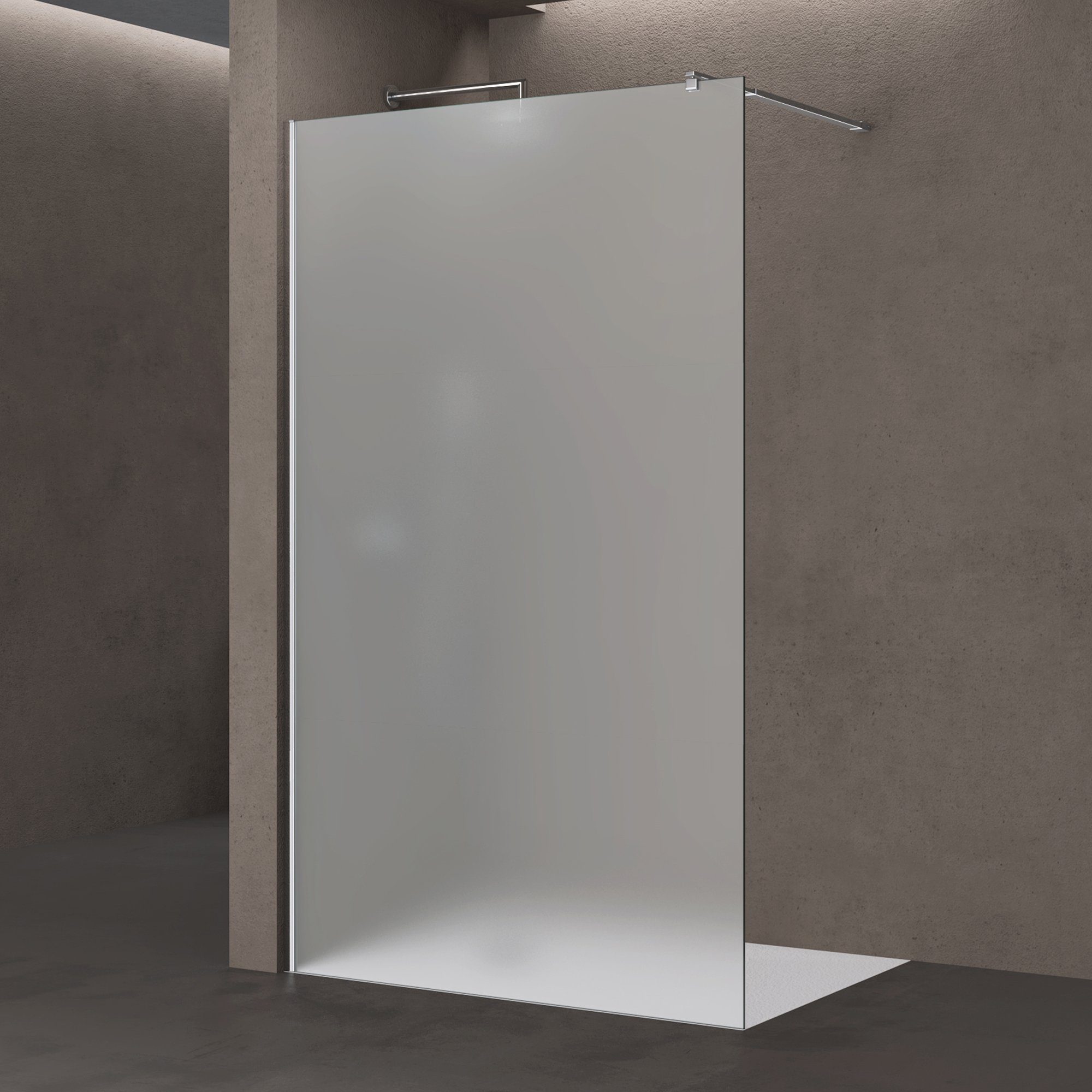 doporro Walk-in-Dusche Duschwand für Dusche Satiniert günstig online kaufen