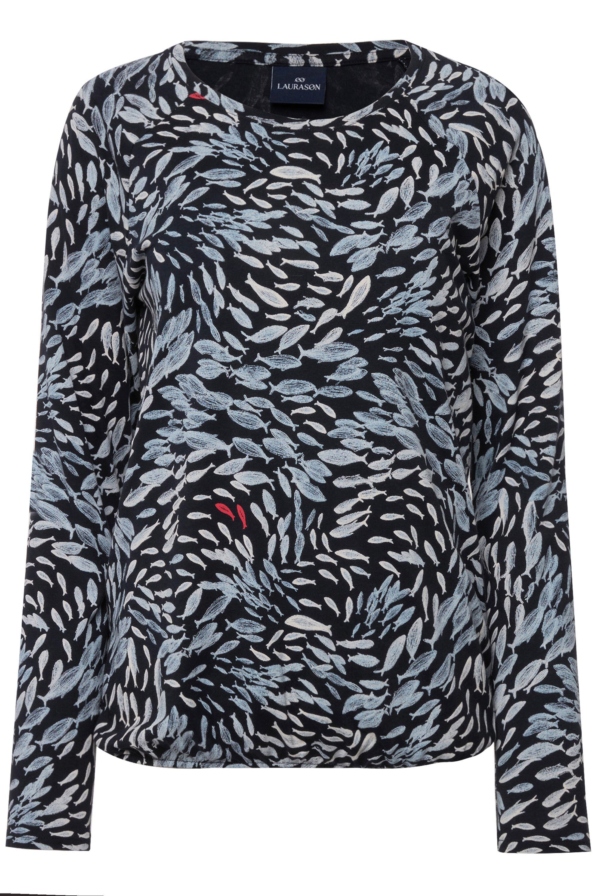 Laurasøn T-Shirt T-Shirt Fische Print OEKO-TEX günstig online kaufen