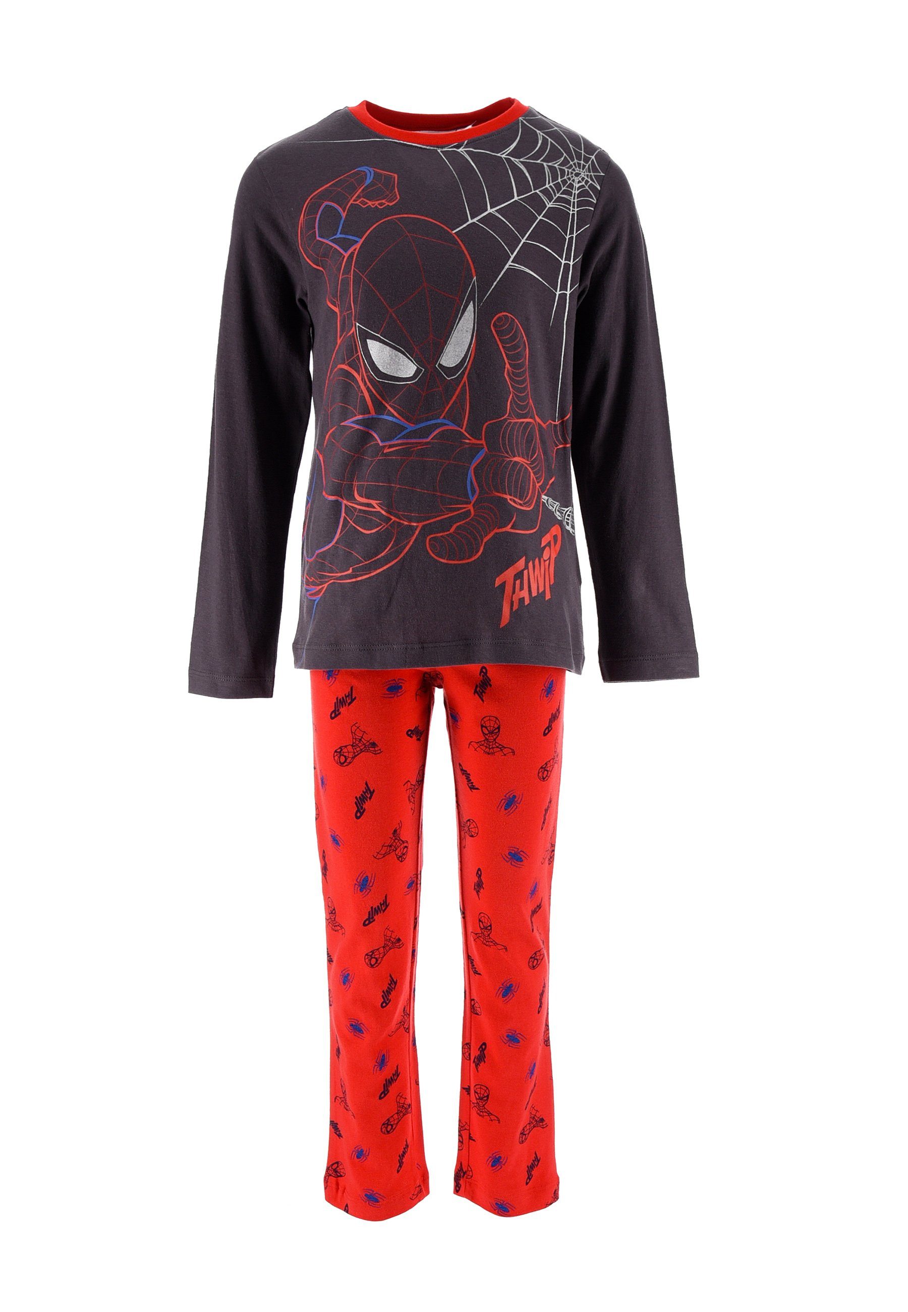 Spiderman Schlafanzug Kinder Jungen Pyjama Schlaf-Set (2 tlg)