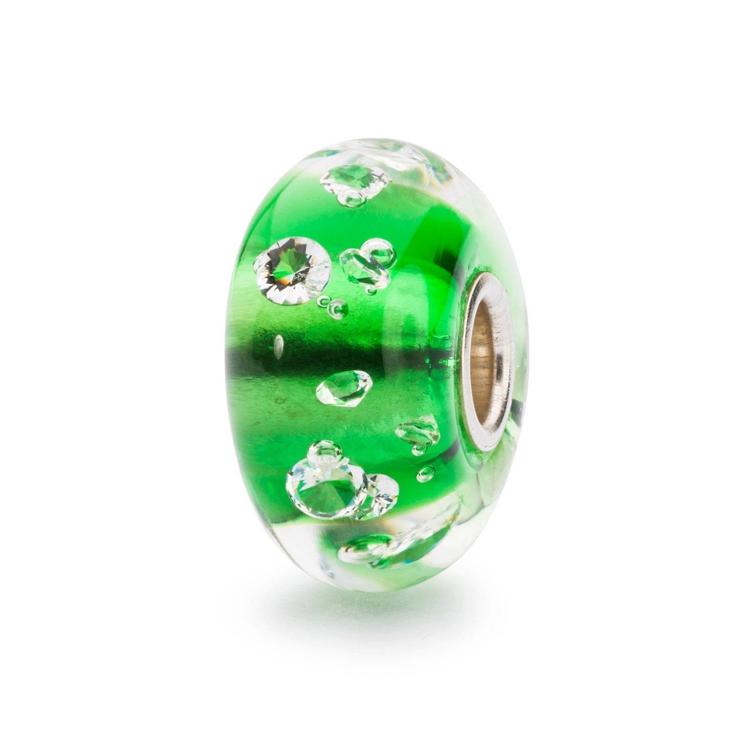 Trollbeads Bead TGLBE-00075 “Diamanten” Smaragdgrün, Bead