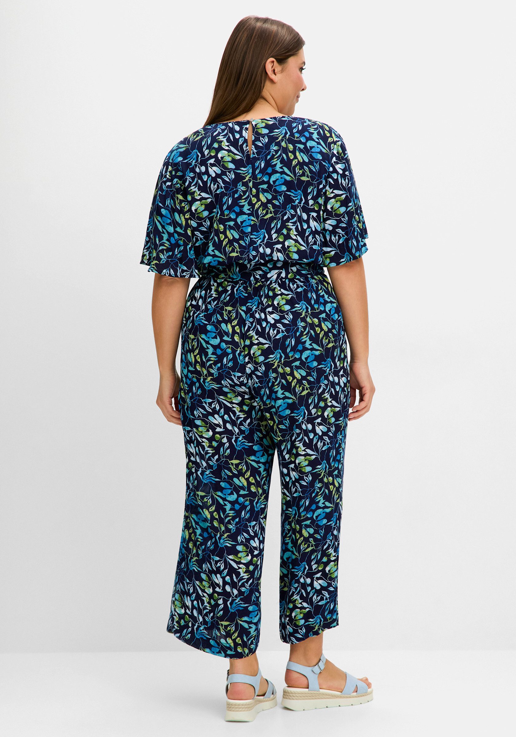 Sheego Jumpsuit Overall Innenbeinlänge ca.71 cm günstig online kaufen