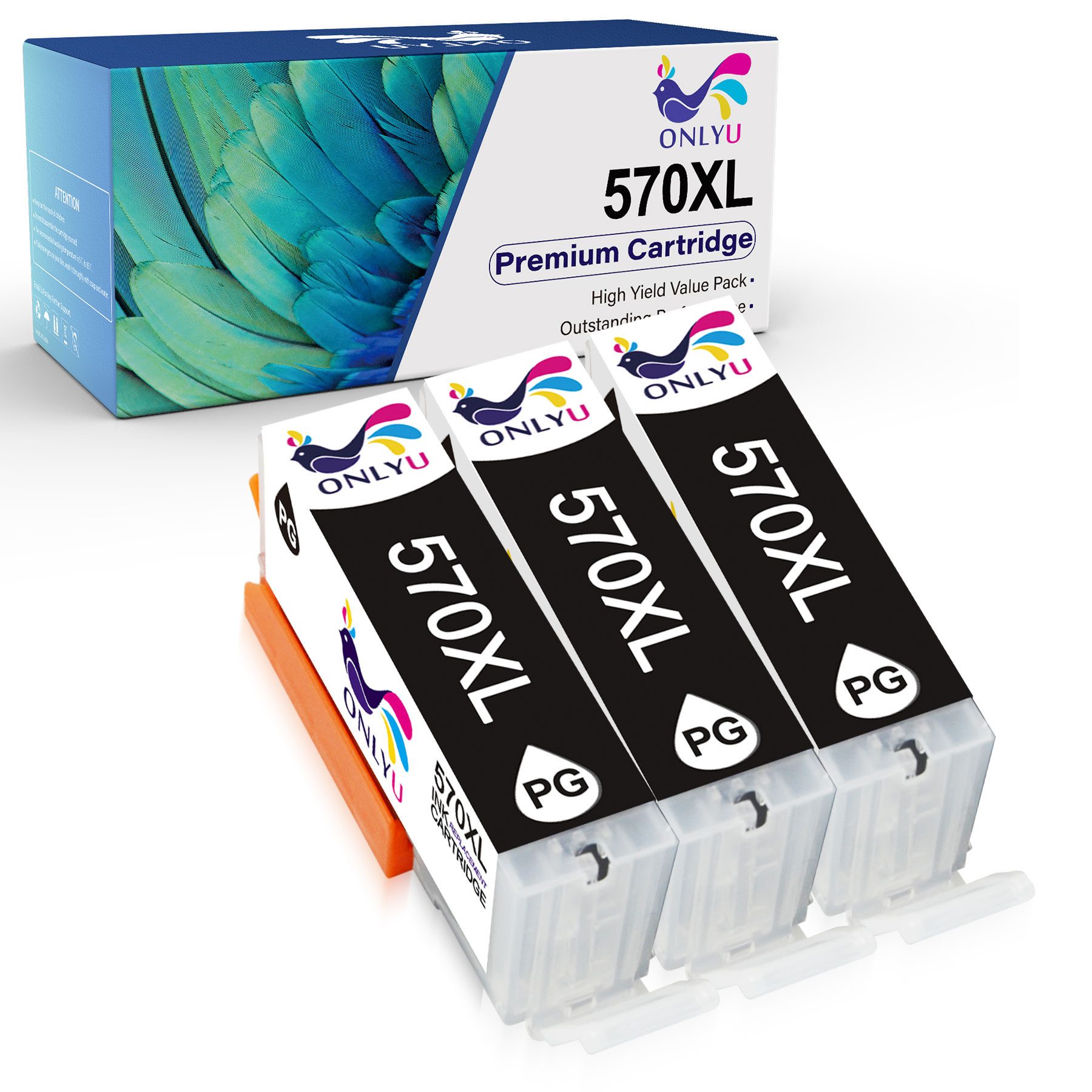 ONLYU 1-20er Druckerpatronen für CANON pgi 570xl cli 571xl Multipack Tintenpatrone (PGI-570 xl CLI-571 xl Für PIXMA TS5050 MG5750 MG5700 MG5751 TS5055 MG5752, MG6850 MG5753 MG6851 MG6852 TS5051 TS6051 TS6050 TS6052)