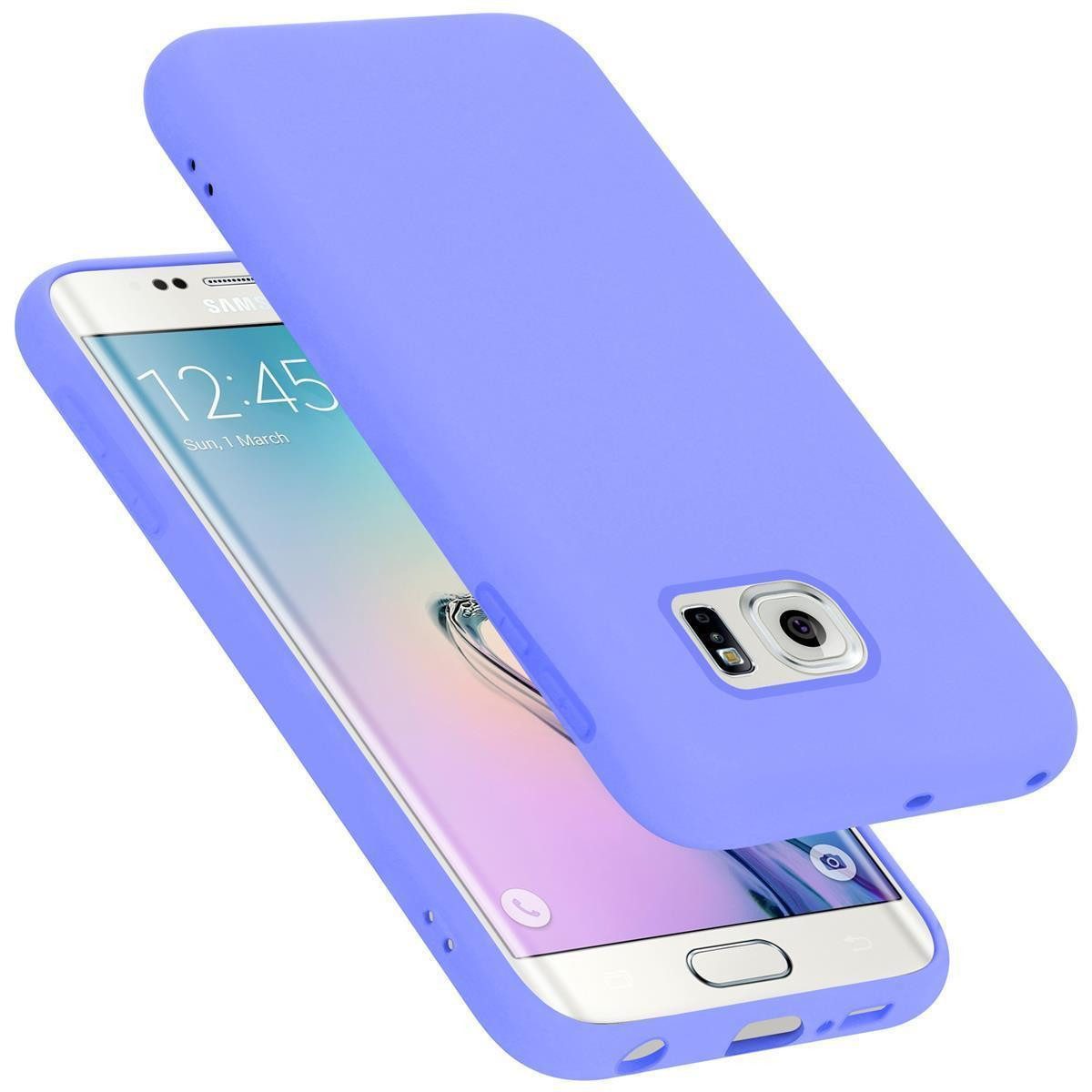 Cadorabo Handyhülle für Samsung Galaxy S6 EDGE Hülle Samsung Galaxy S6 EDGE, Flexible Hülle TPU Silikon Schutzhülle Back Cover Case