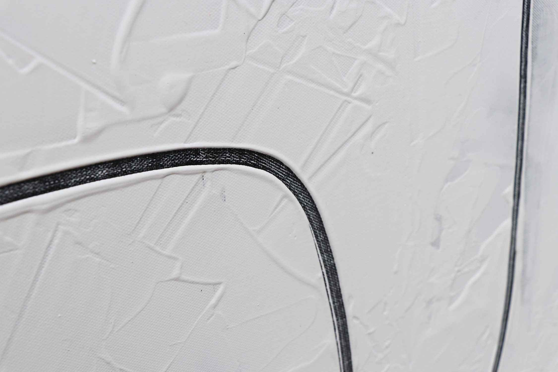YS-Art Gemälde Anziehung, Menschen, Menschen Pärchen Leinwand Bild Handgemalt Weiß mit Rahmen