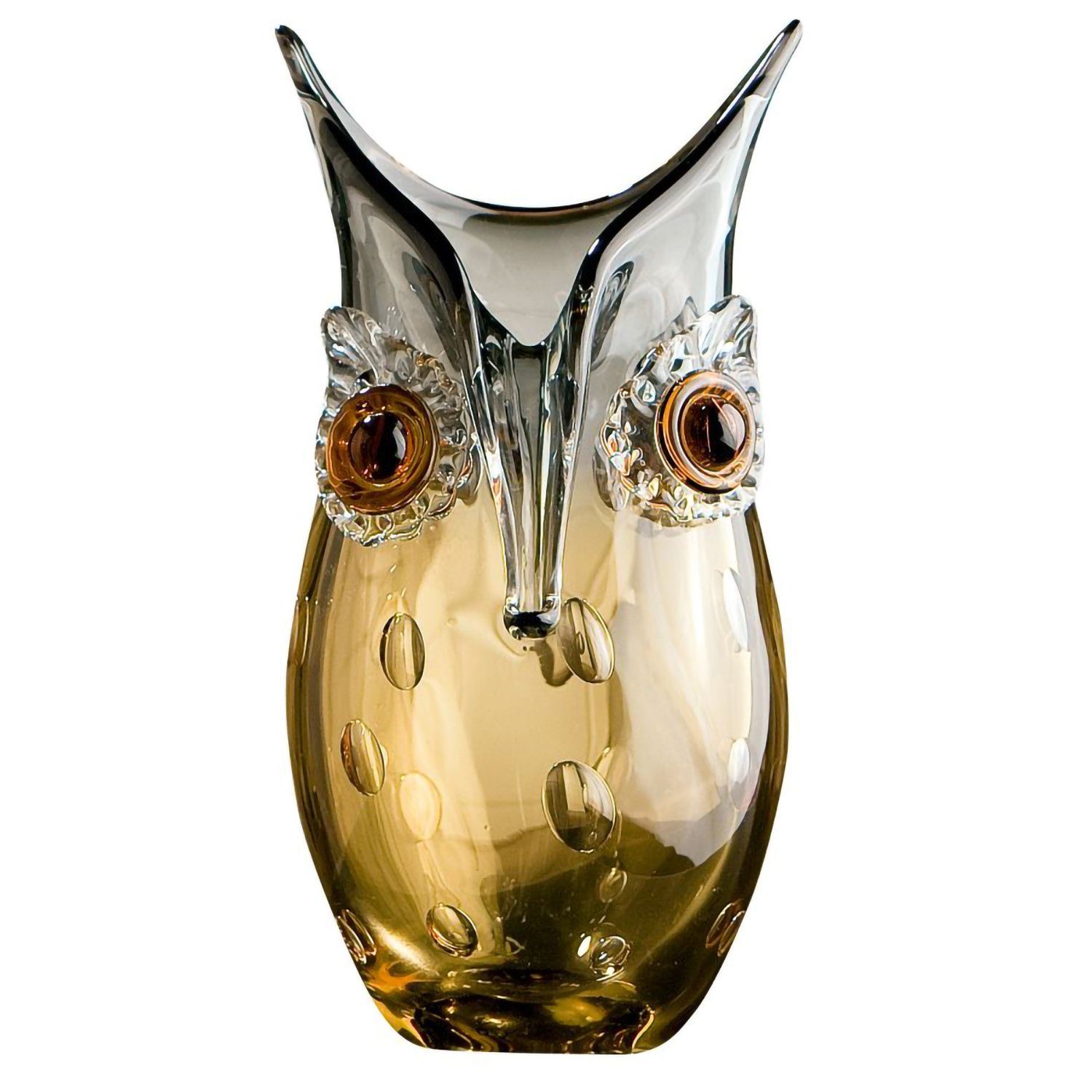 GILDE Dekovase EULE Vase - gelb günstig online kaufen