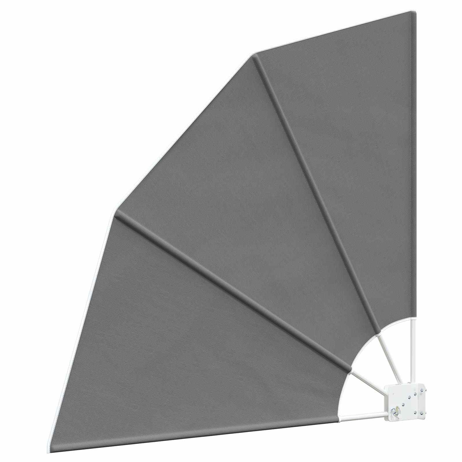 vidaXL Seitenmarkise 210 x 210 cm Balkon Sichtschutz Seiten Blickschutz 210x210 cm Polyeste