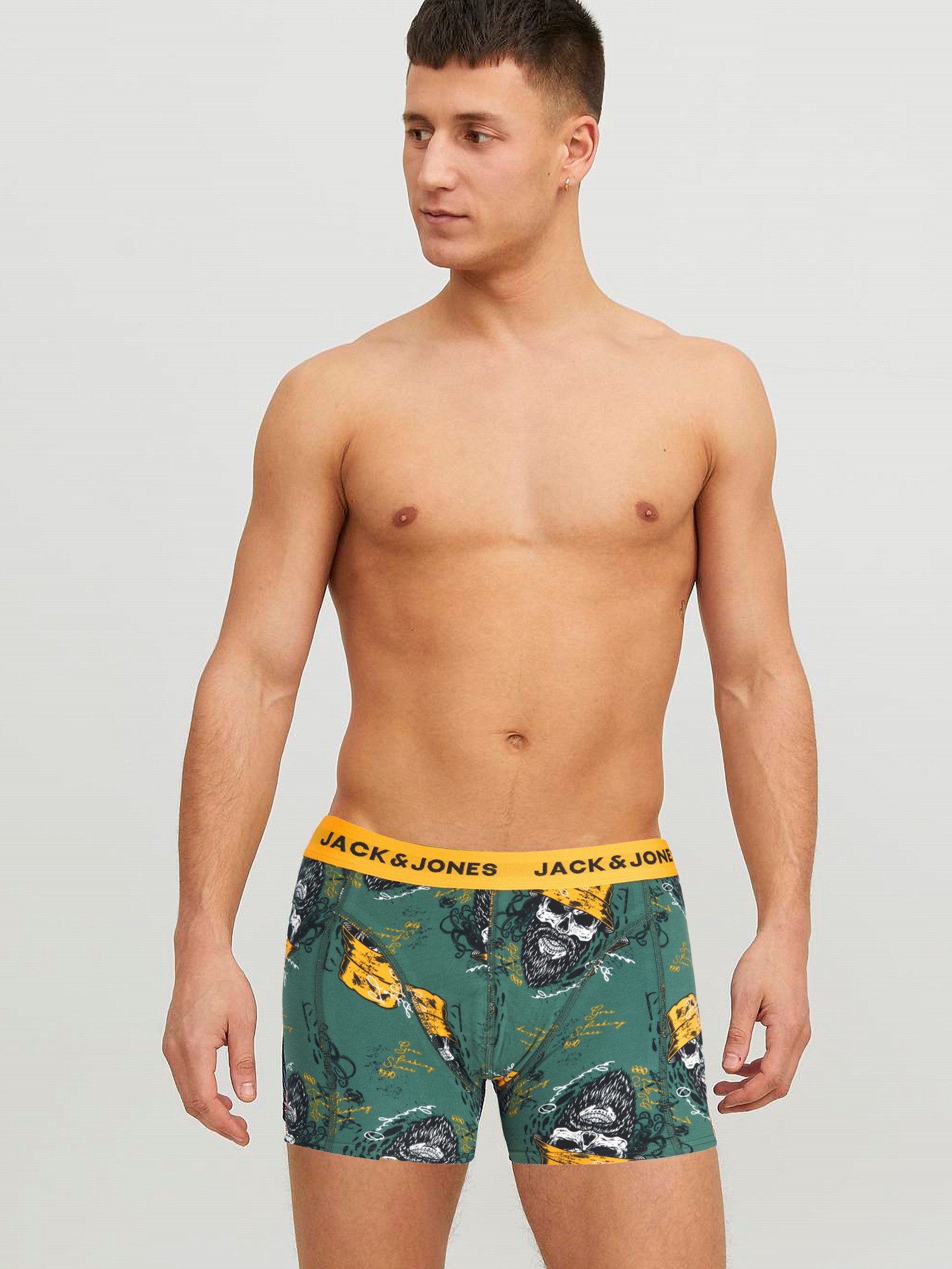Jack & Jones Boxershorts Jacvel (5-St., 5er Pack) gute Passform durch elastische Baumwollqualität