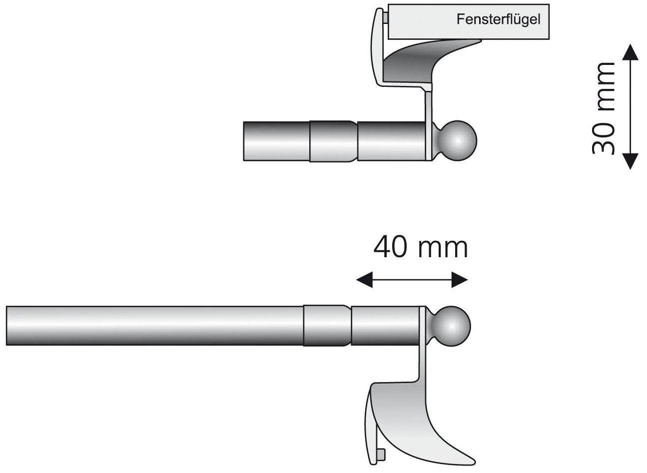 Liedeco Scheibenstange Exclusiv, Ø 12 mm, günstig online kaufen