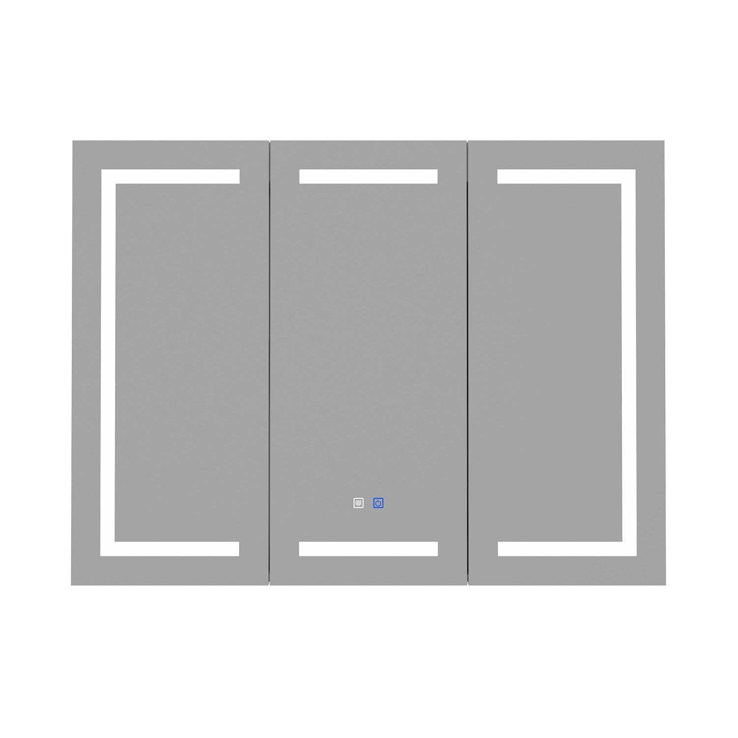 FUFU&GAGA Badezimmerspiegelschrank 120*13*90 cm, weiß, Glas günstig online kaufen