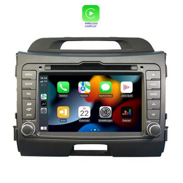 TAFFIO Für Kia Sportage III 8" Touchscreen Android Autoradio DVD GPS CarPlay Einbau-Navigationsgerät