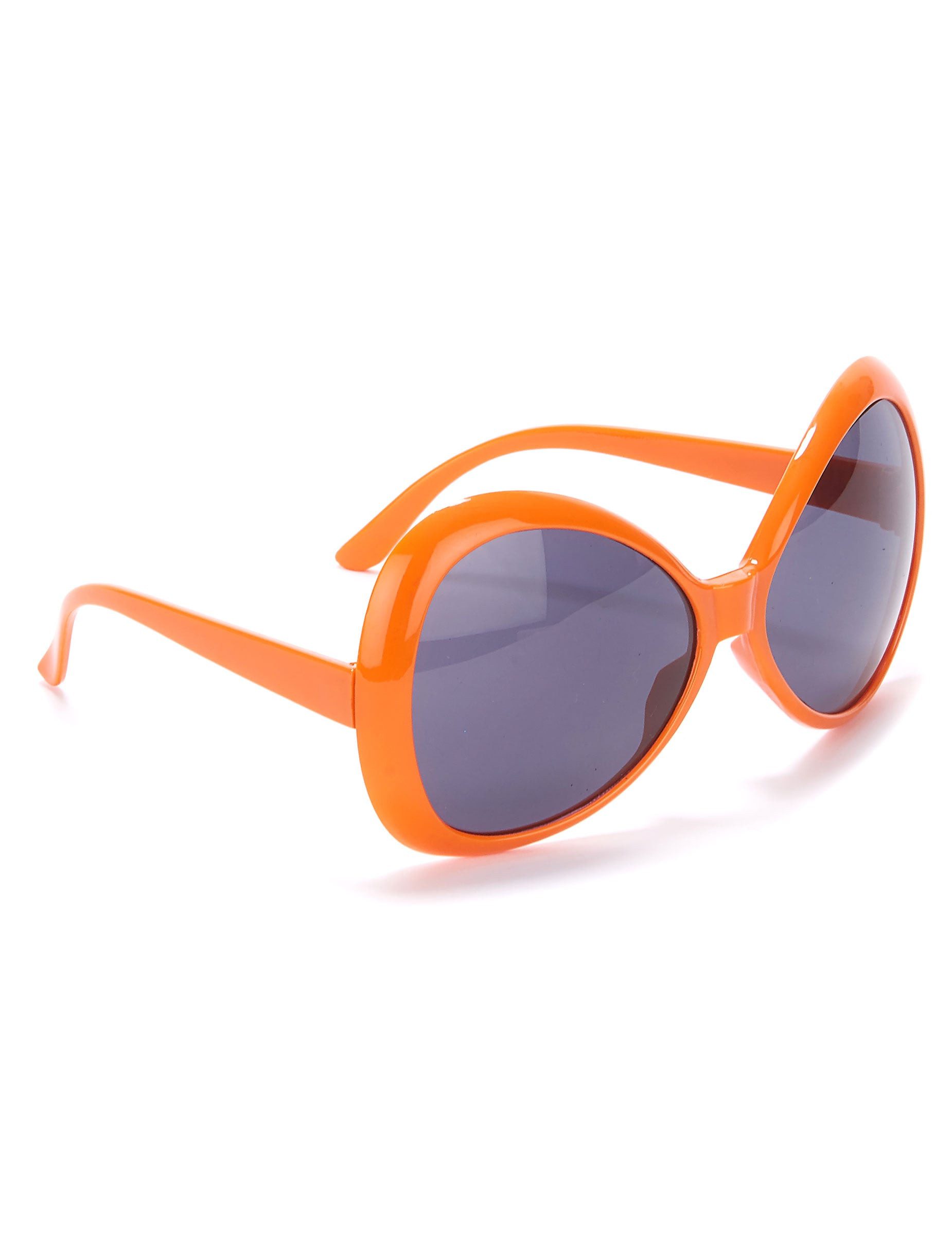 JADEO Kostüm Riesige Disco-Brille für Erwachsene orange