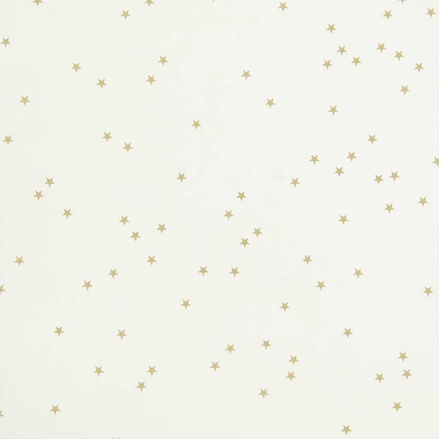 Rico Design Kraftpapier Goldsterne, 15x15 cm, 32 Blatt, 130 g/qm Weiß