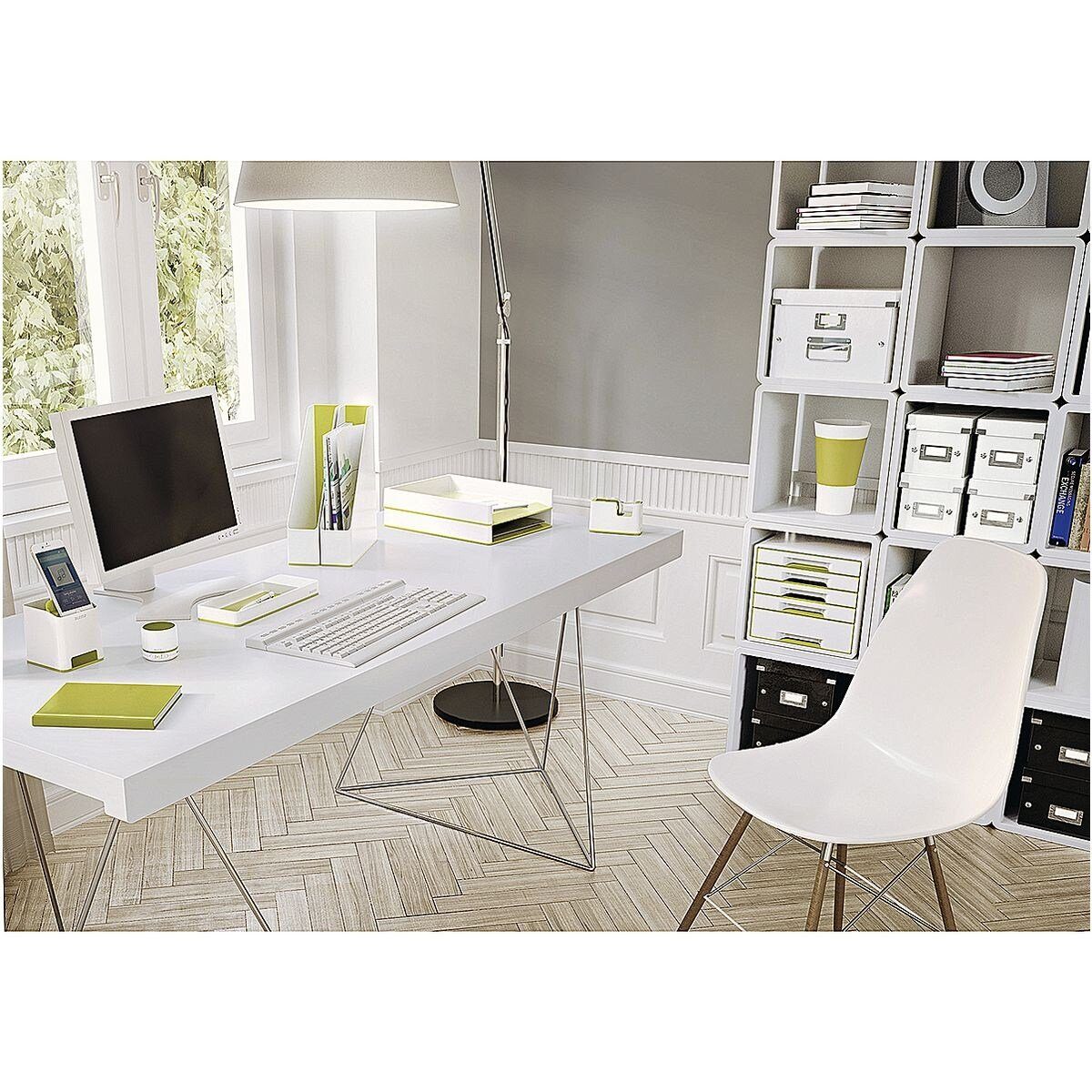 LEITZ Schubladenbox WOW Cube 5214, mit 5 Schubladen, geschlossen, stapelbar