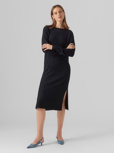 Vero Moda Strickkleid VMLEFILE LS BOATNECK günstig online kaufen