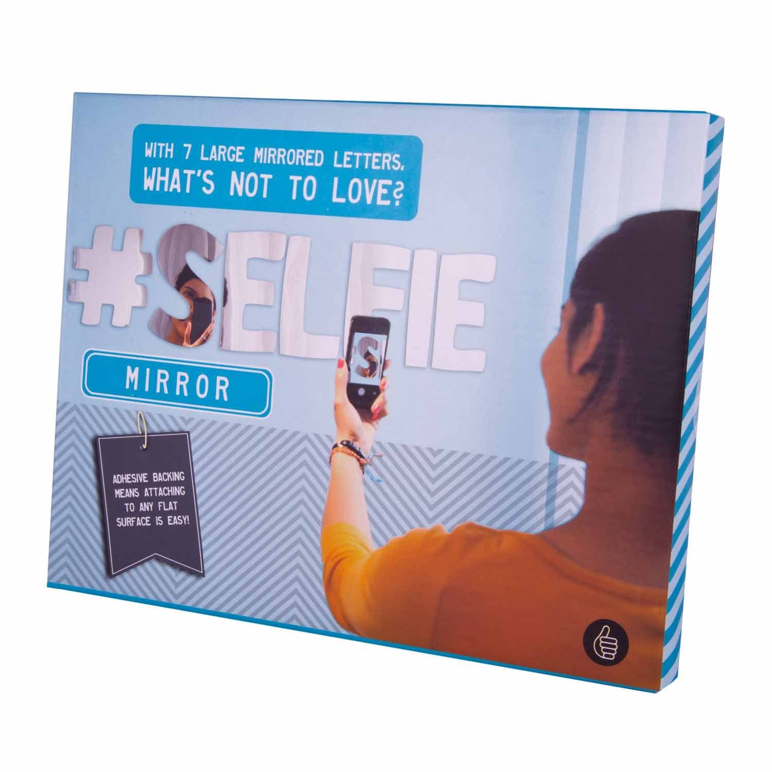 Thumbs Up Dekospiegel Spiegel Wandaufkleber "#SELFIE" (7-St)