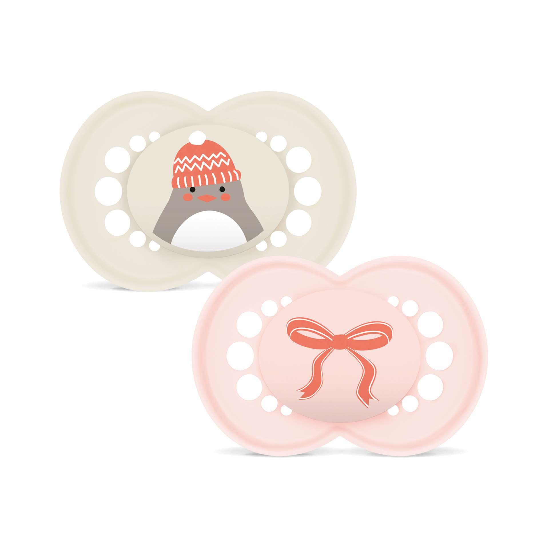 MAM Babyartikel Schnuller Original Winter Edition mit ovalem Silikon Sauger