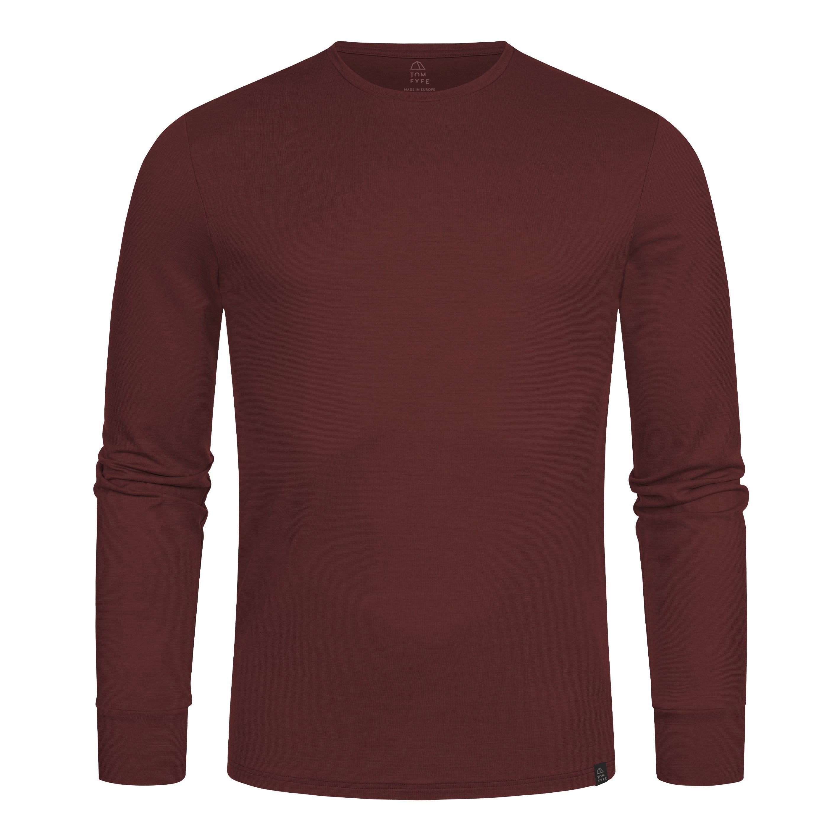 Longsleeve TOM FYFE Merino Longsleeve Herren Burgundy / XL