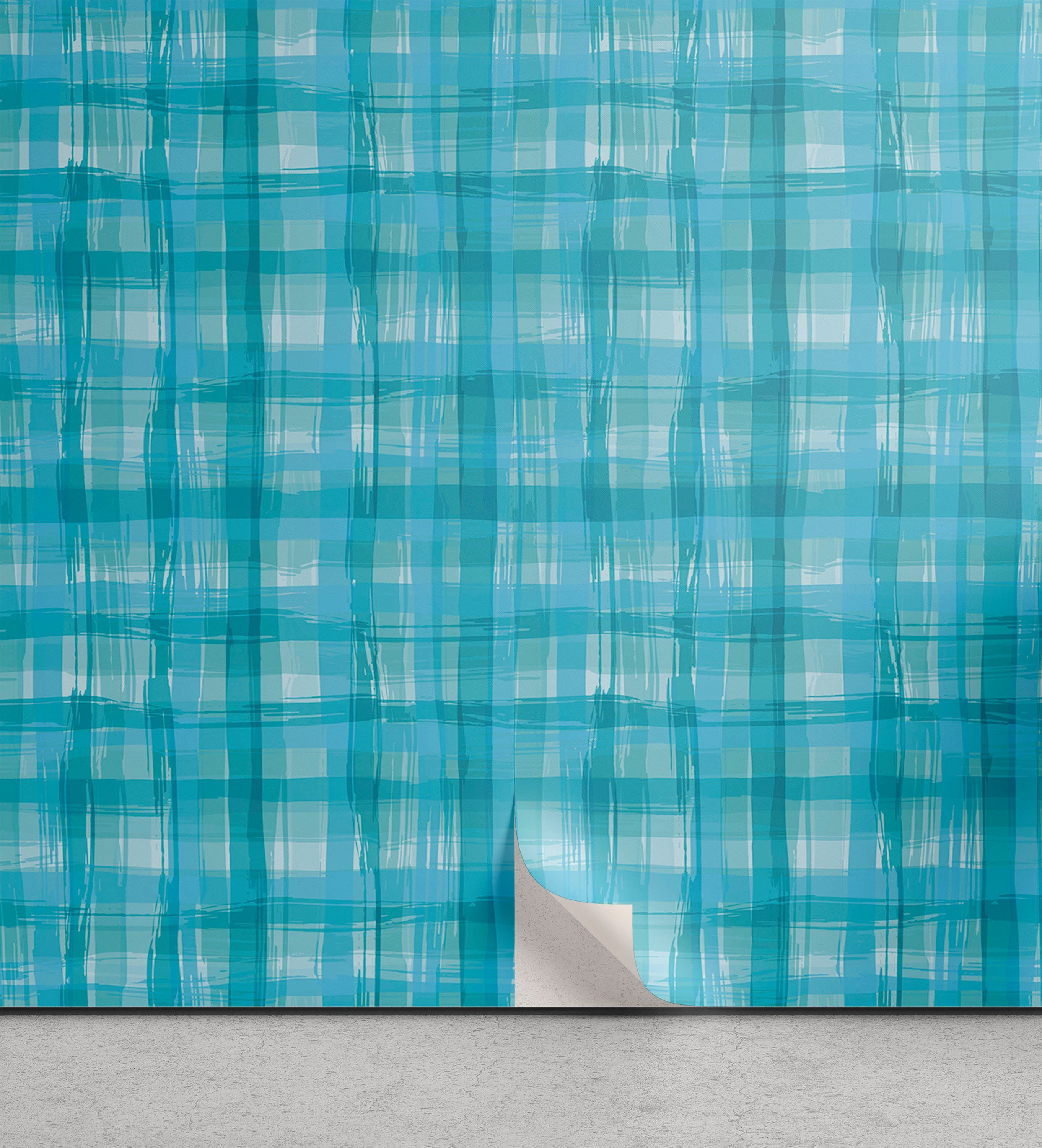 Abakuhaus Vinyltapete selbstklebendes Wohnzimmer Küchenakzent, Abstrakt Marine Hand gezeichnete Streifen