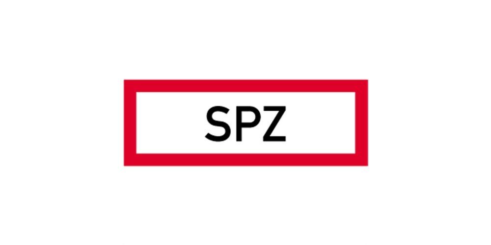 Thumbnail - König Werbeanlagen Hinweisschild Aufkleber SPZ, Folie, 297x105 mm