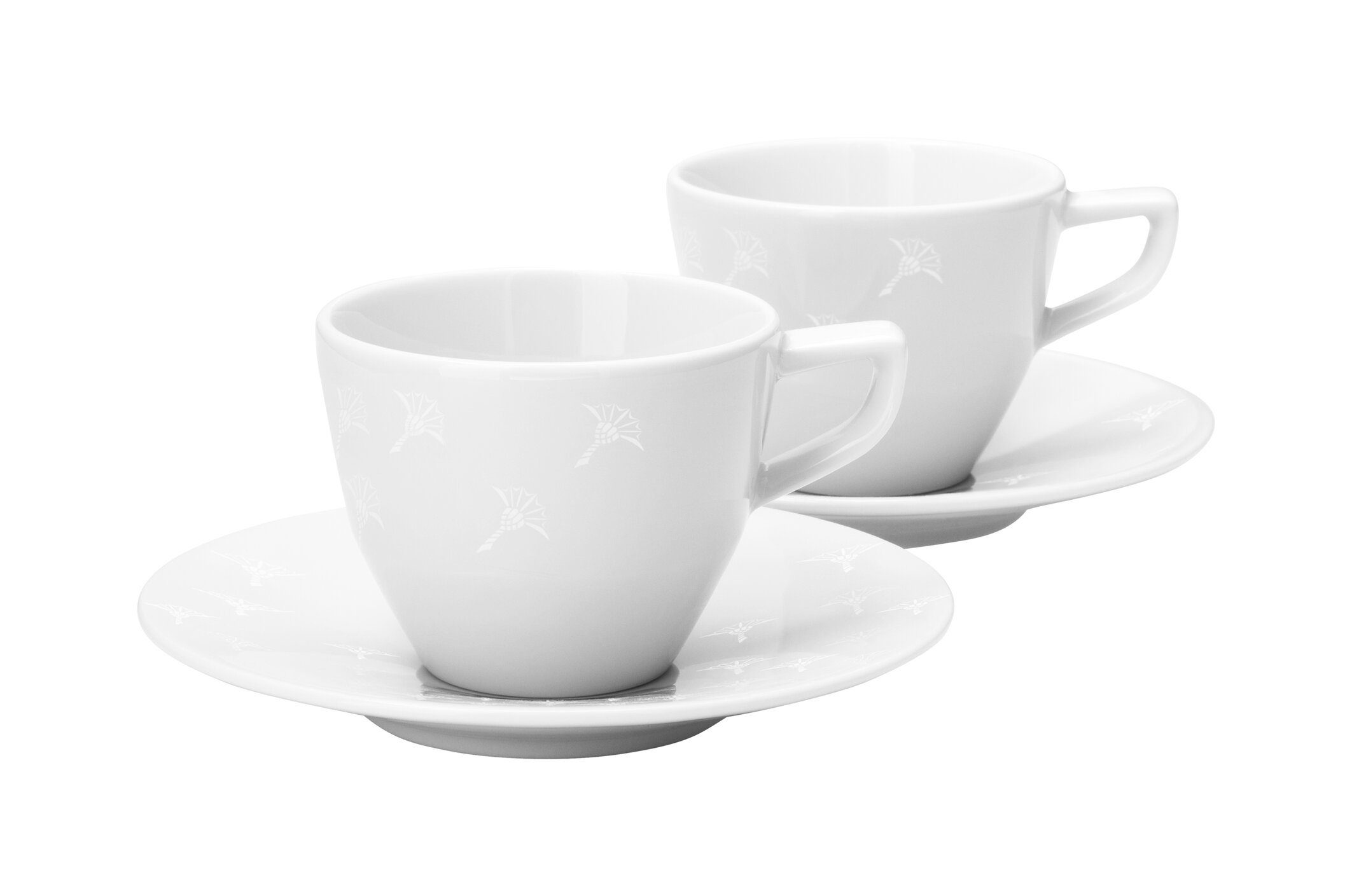 JOOP! Espressotasse JOOP! LIVING - FADED CORNFLOWER Espressotasse Set 2, 2-tlg., Porzellan