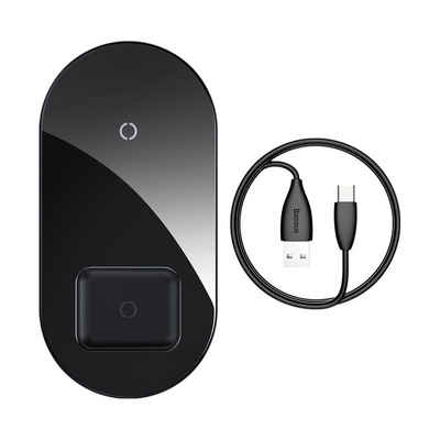 COFI 1453 2in1 Qi Wireless Charger Induktives Ladegerät Slim Ultra Flach Wireless Charger