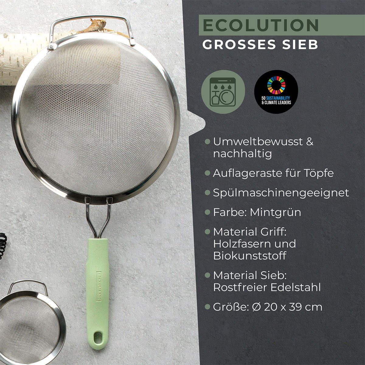 FACKELMANN Küchensieb Sieb