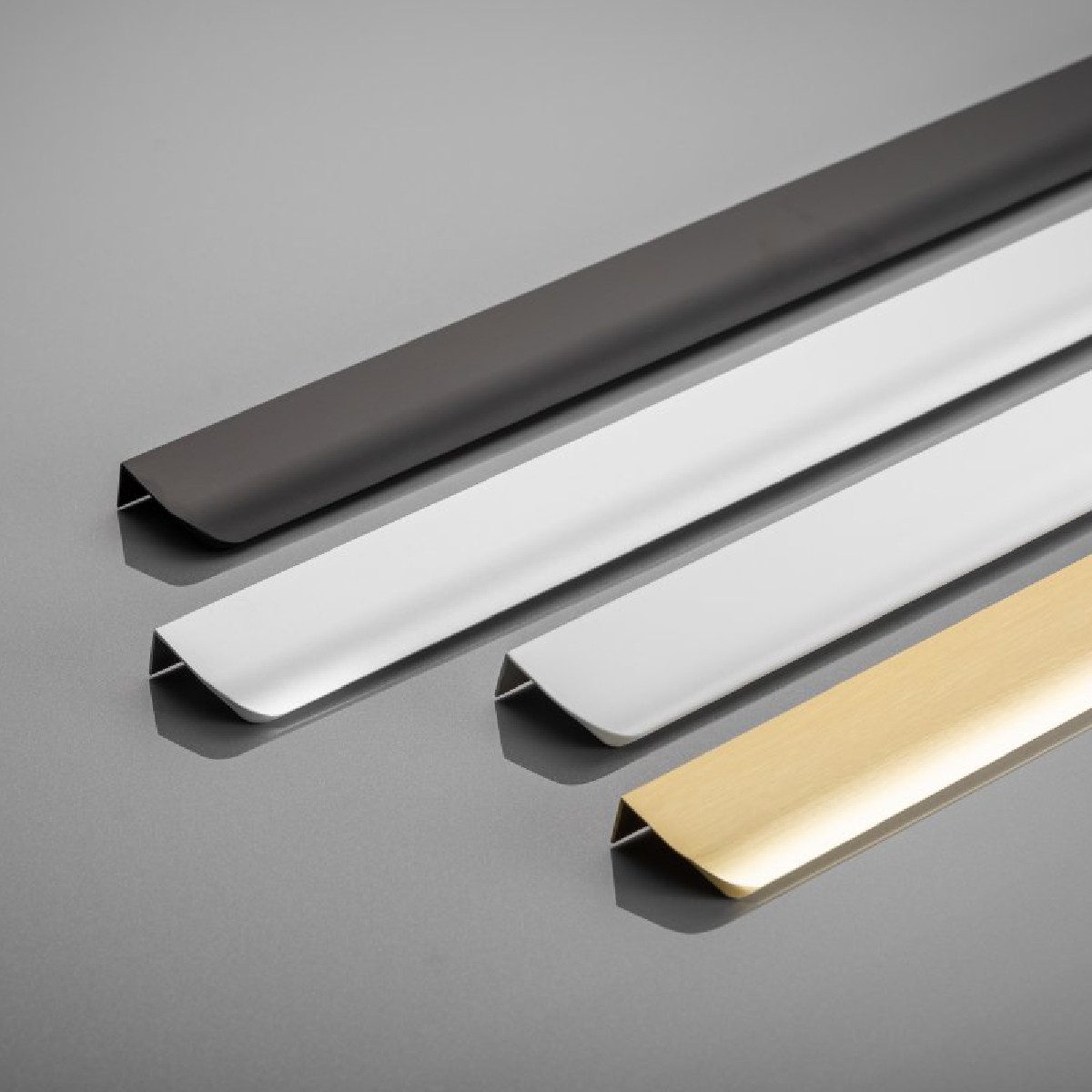 Prima-Online Möbelgriff Möbelgriff Griffleiste Aluminium Gold gebürstet 52-1200mm Küchengriff – Bild 4 von 5