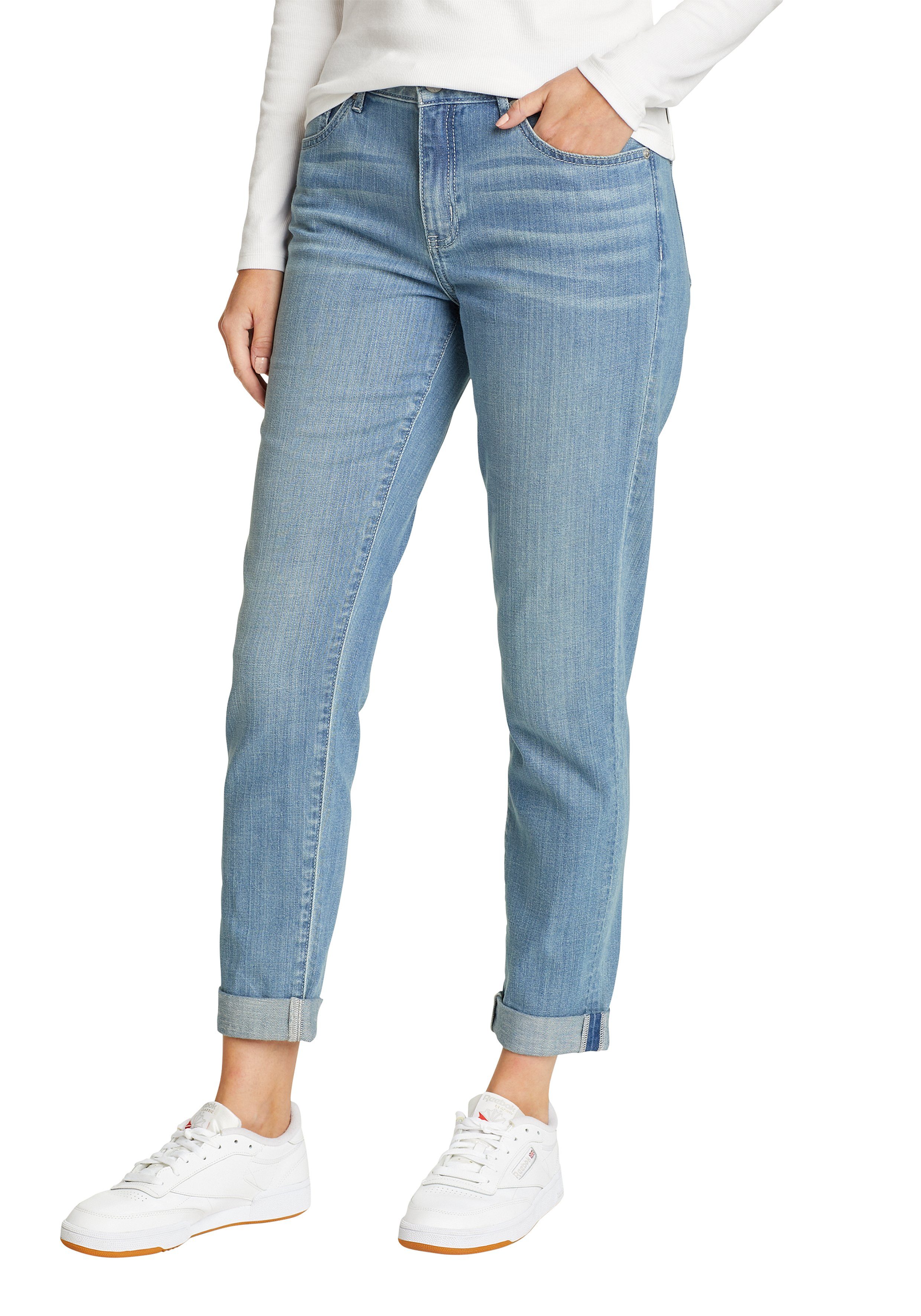 Eddie Bauer Boyfriend-Jeans Elysian Boyfriend - Slim Leg Five-Pocket Stil