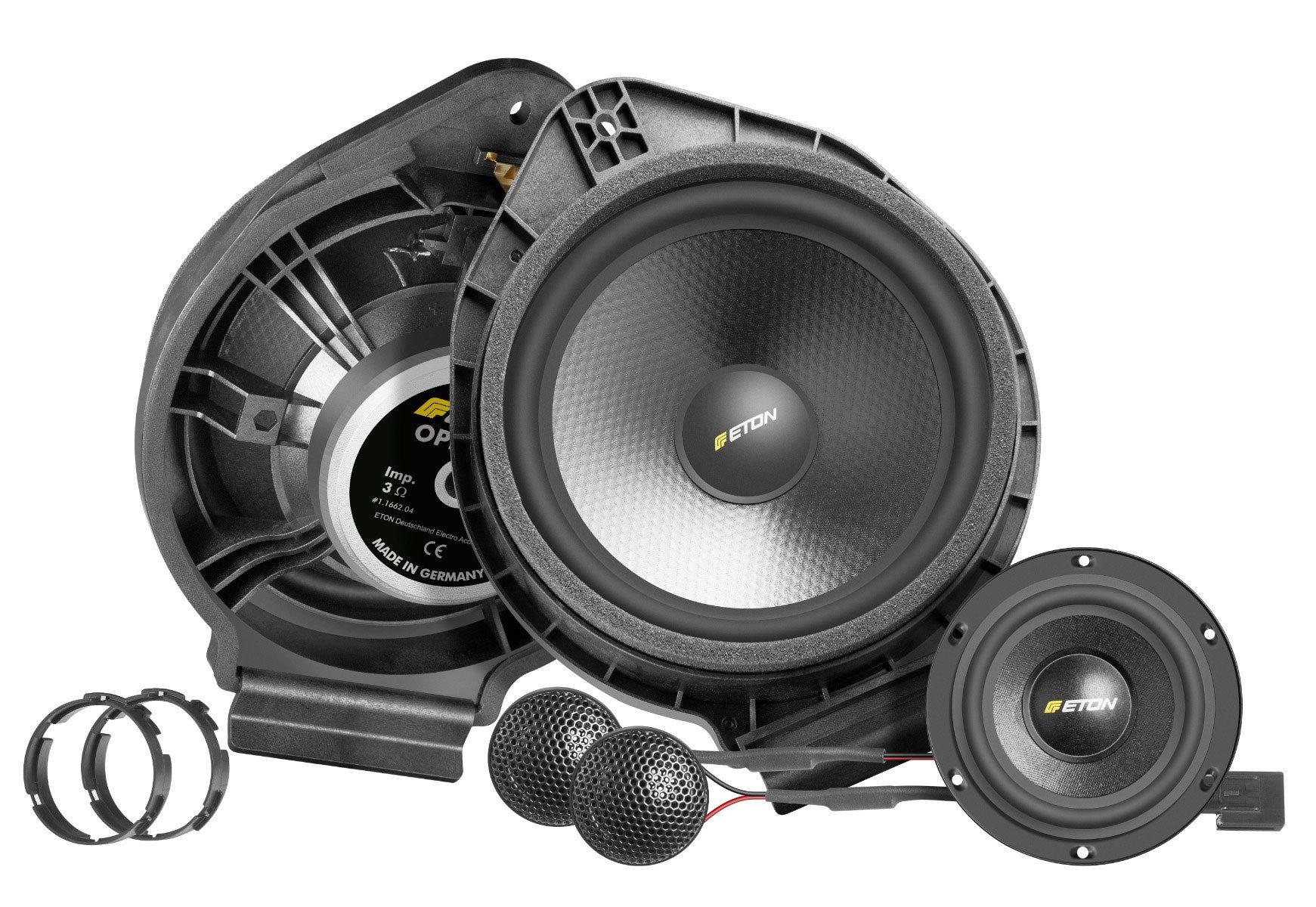 Eton UG Opel F2.1 165mm Plug & Play 2-Wege Soundupgrade mit Center für Opel Auto-Lautsprecher (50 W)
