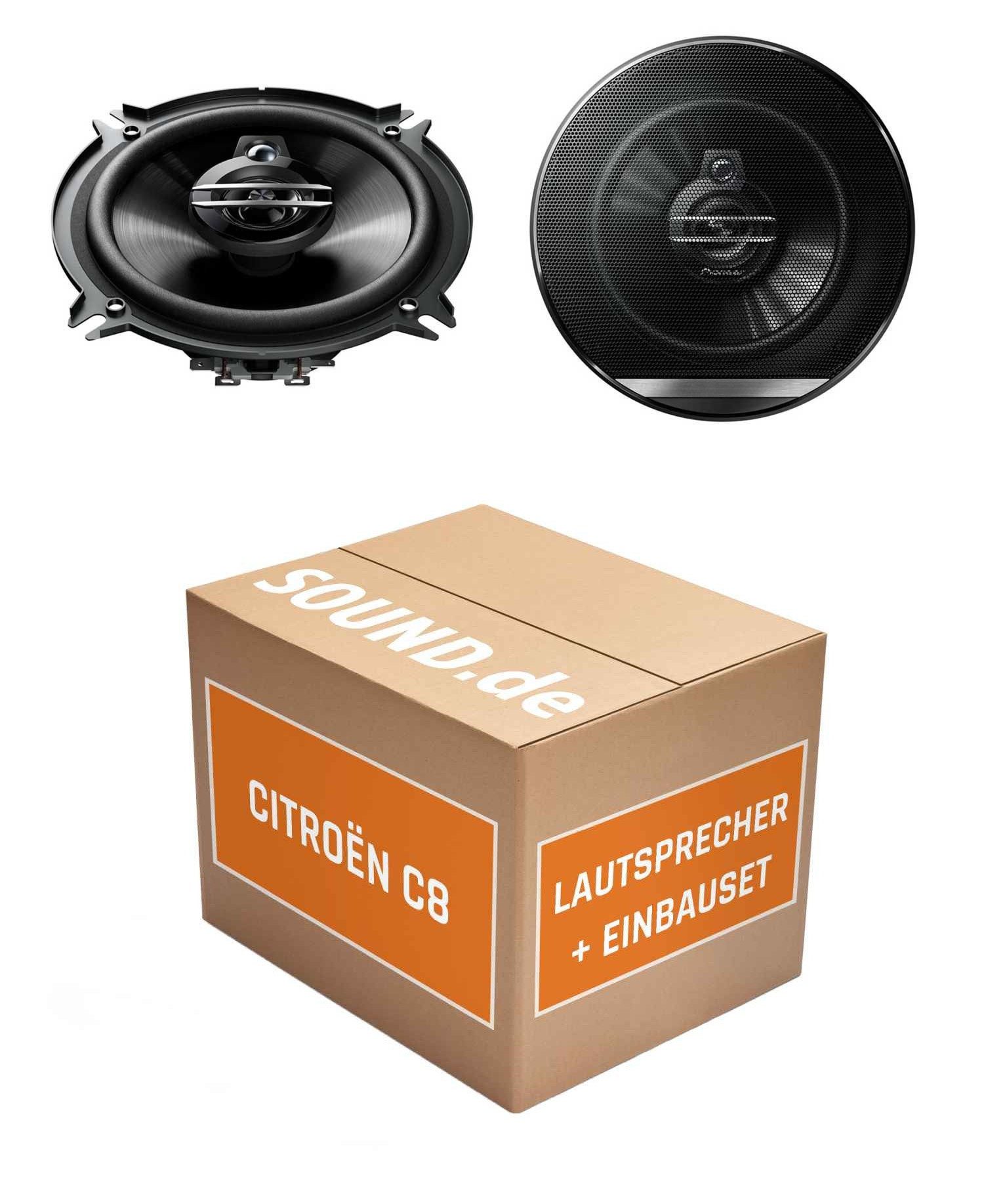 JUST SOUND best choice for caraudio Lautsprecher Set Einbauset Pioneer TS-G1330F Citroën C8 2. Generation Auto-Lautsprecher (35 W, 13 cm)