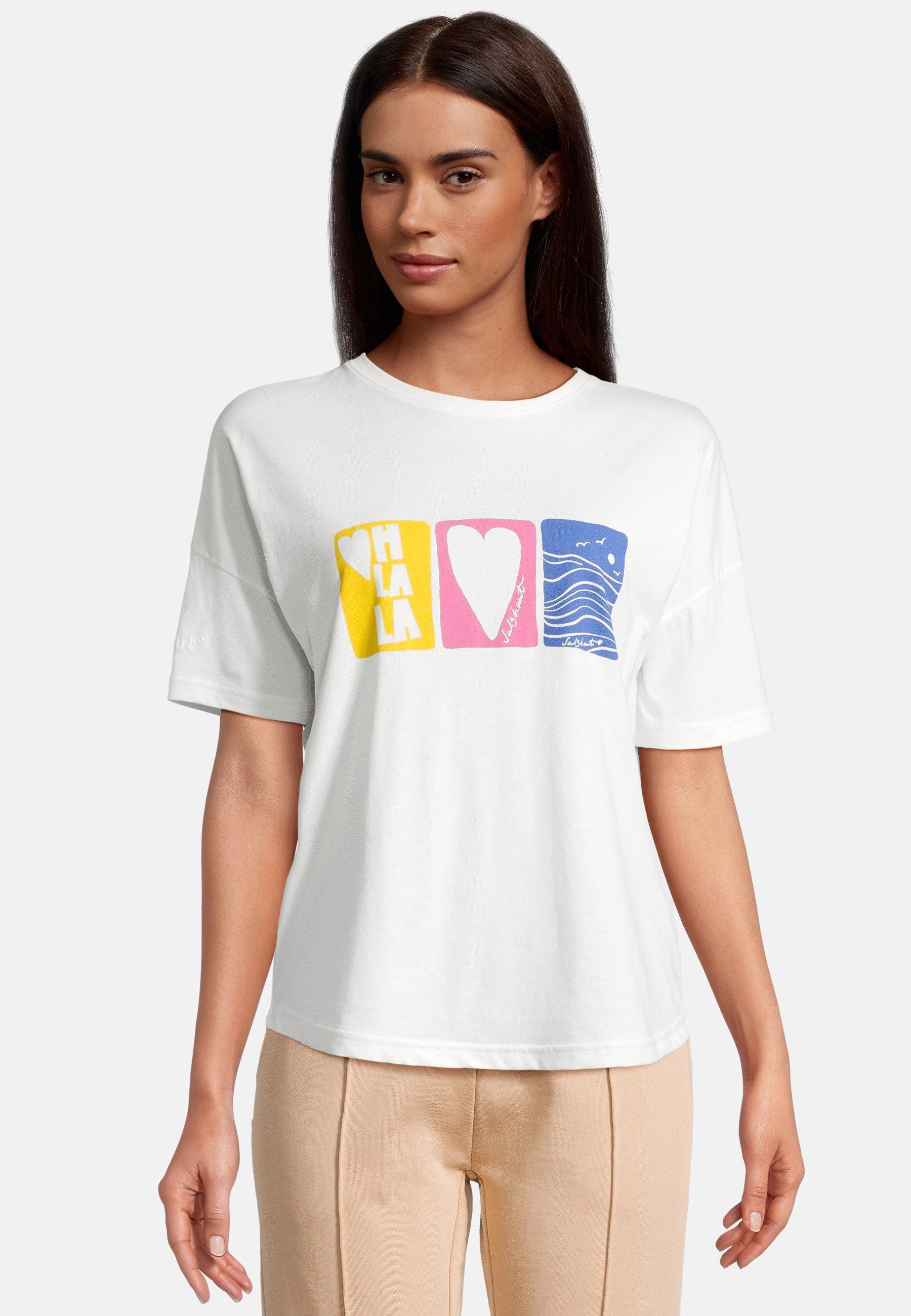 salzhaut Rundhalsshirt Rundhals T-Shirt für Damen (1-tlg., keine Angabe)