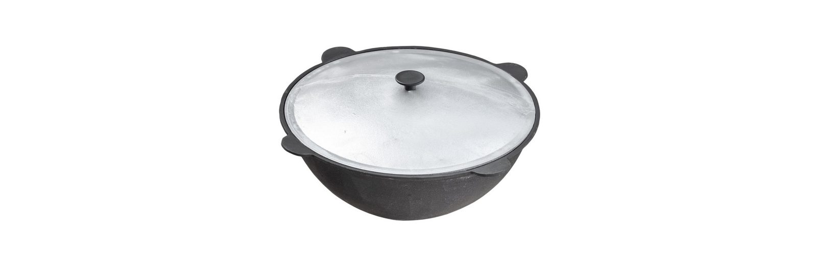 4BIG.fun Kazan Schwenktopf - 6 Liter, Aluguss Mit Antihaft - Ideal Für Camping & Outdoor-Kochen